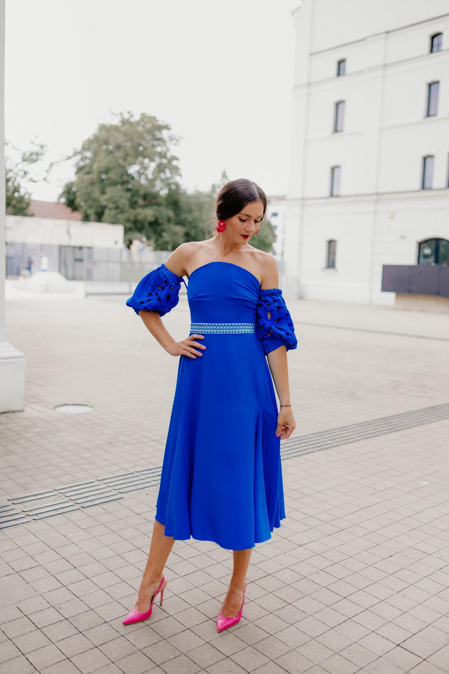 Modré šaty Tekov
