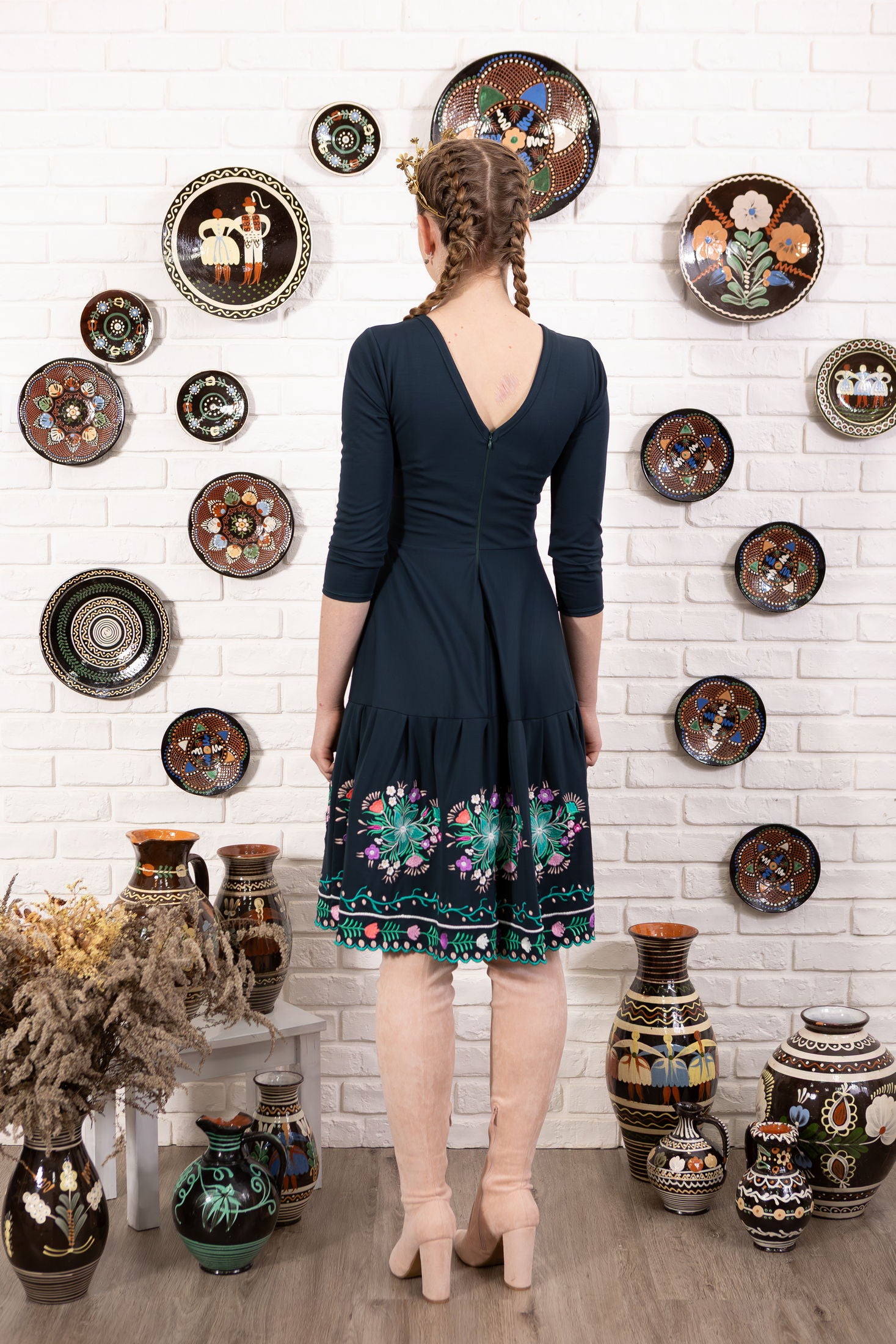 Vyšívané šaty Pozdišovská karička