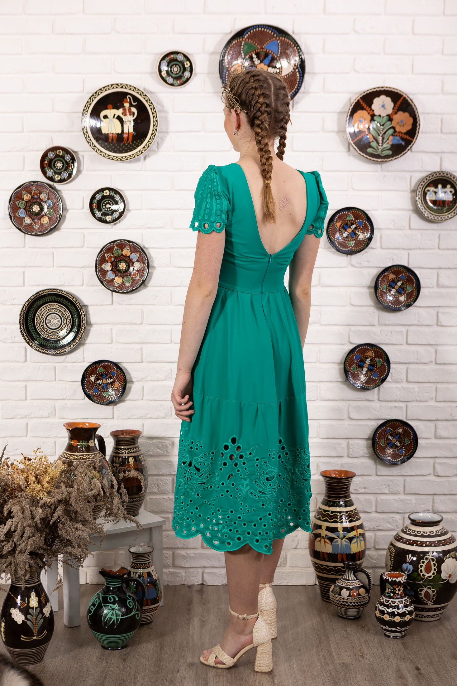 Madeirové šaty Pozdišovská karička