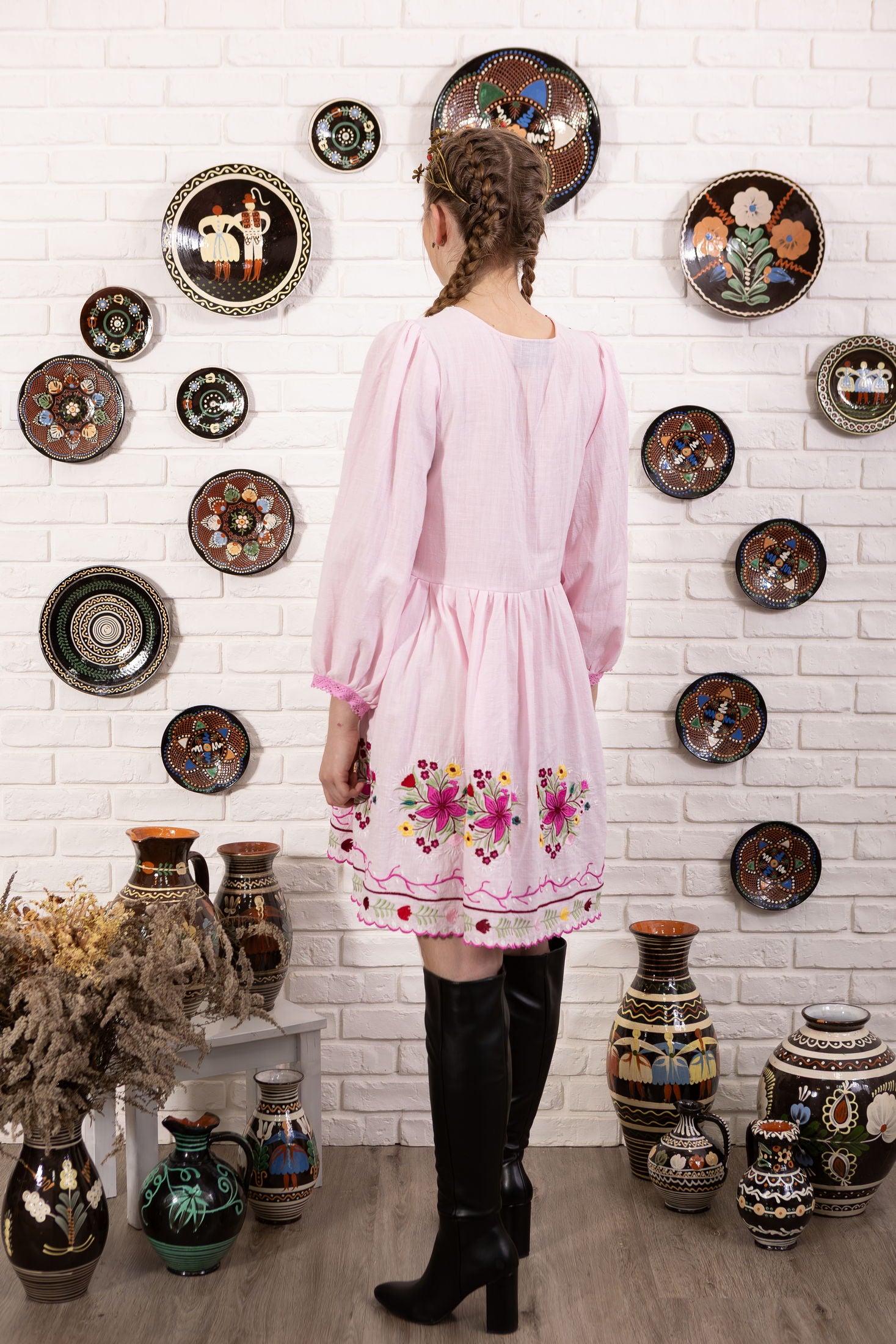 Ružové šaty Pozdišovská karička