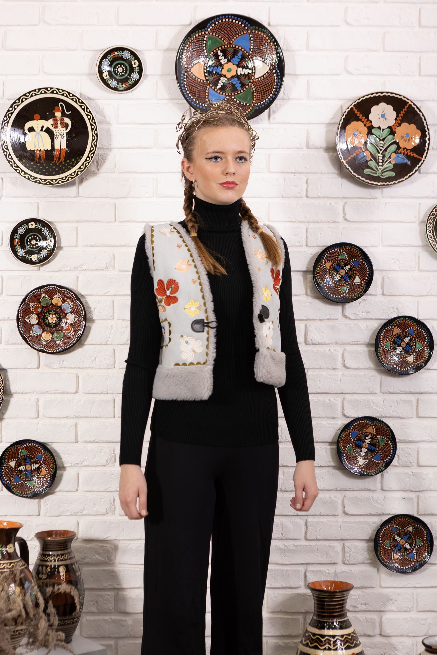 Vyšívaná vesta Pozdišovská karička