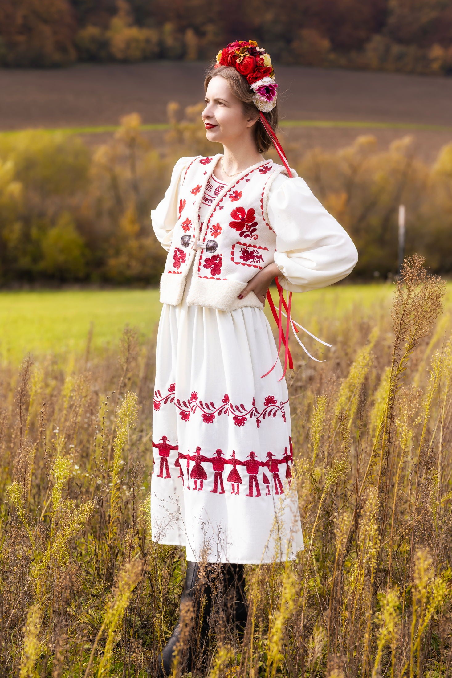 Vanilkové šaty Pozdišovská karička