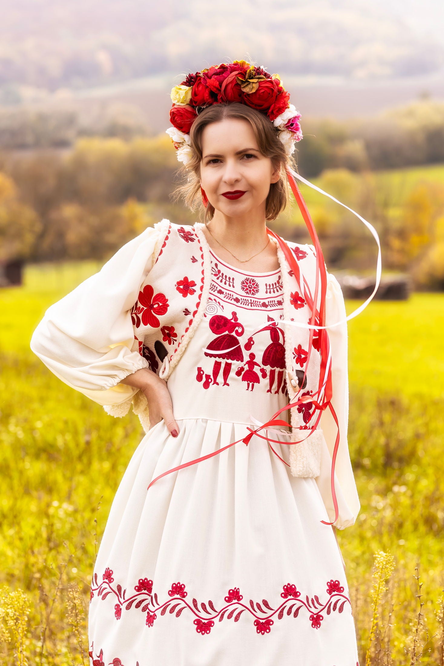 Vanilkové šaty Pozdišovská karička