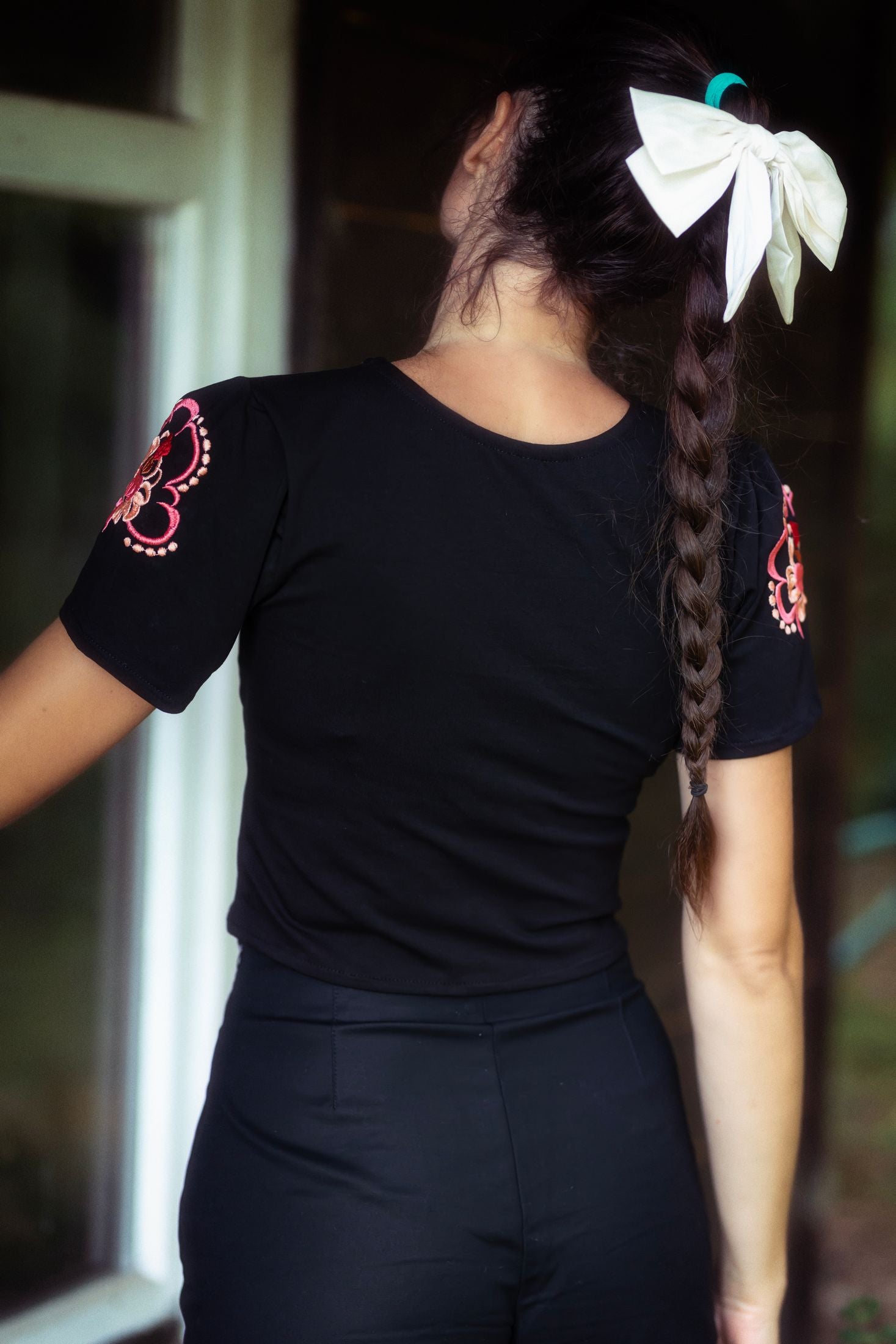 Crop top Zámutovské kvety