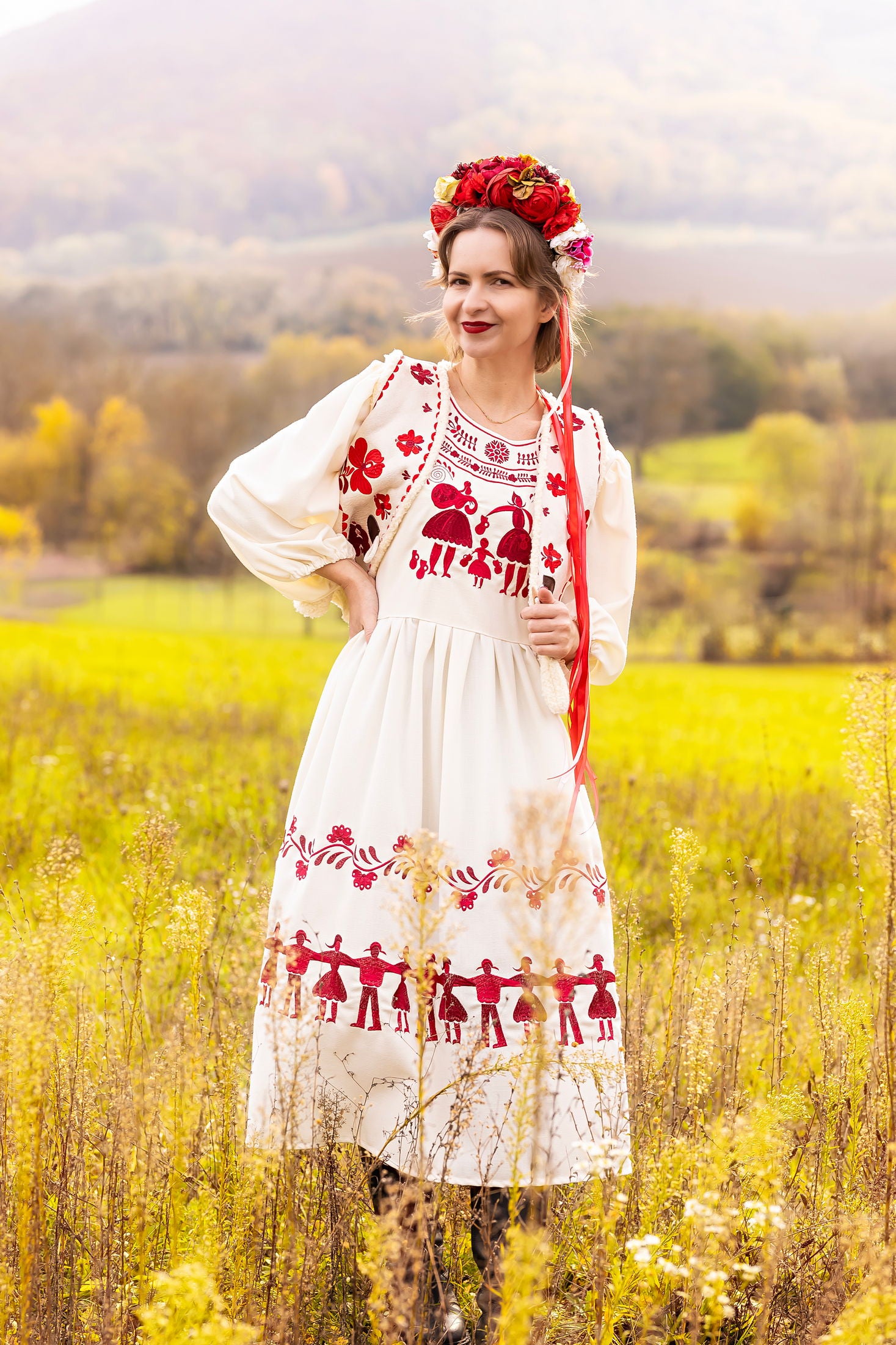 Vanilkové šaty Pozdišovská karička