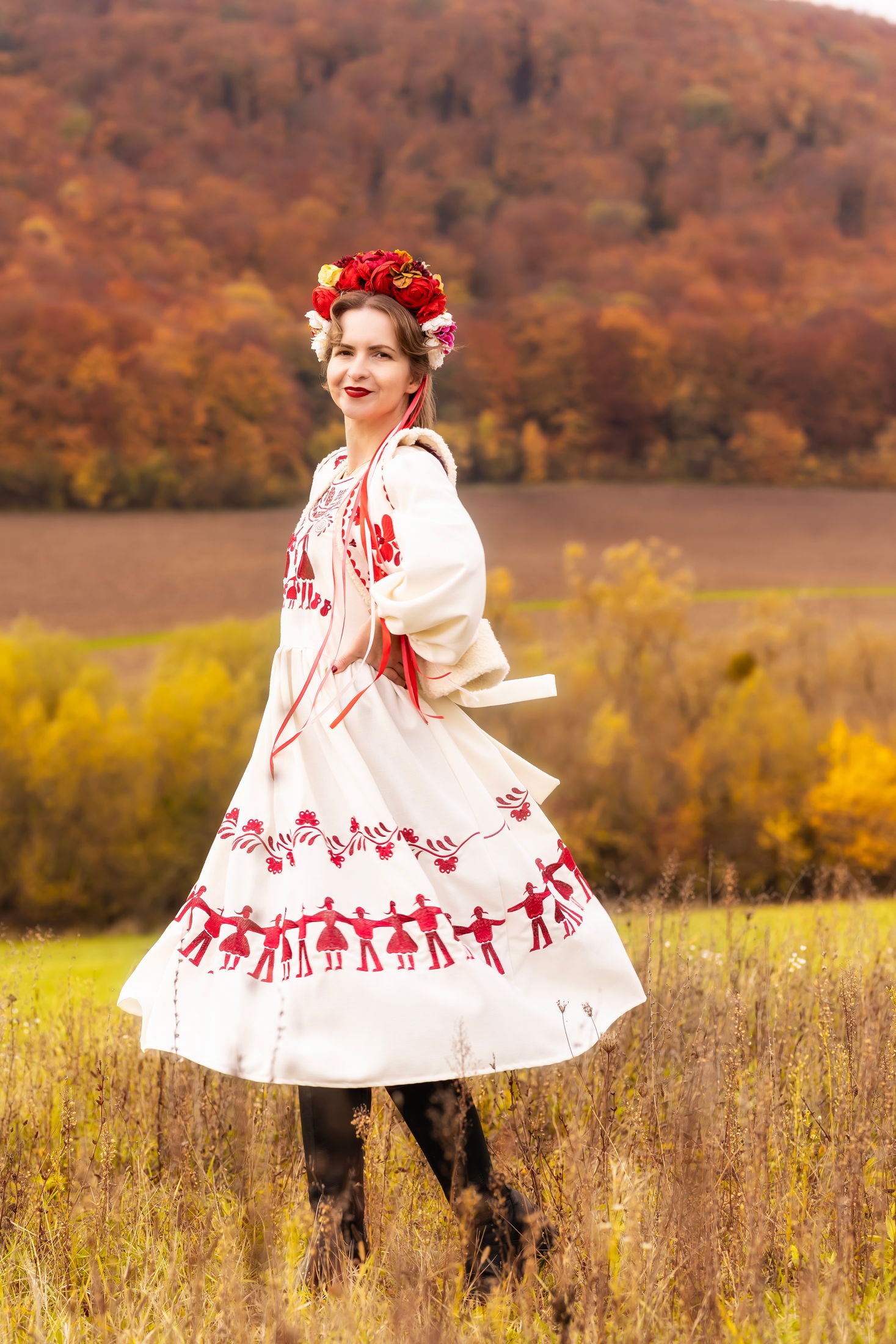 Vyšívaná vesta Pozdišovská karička