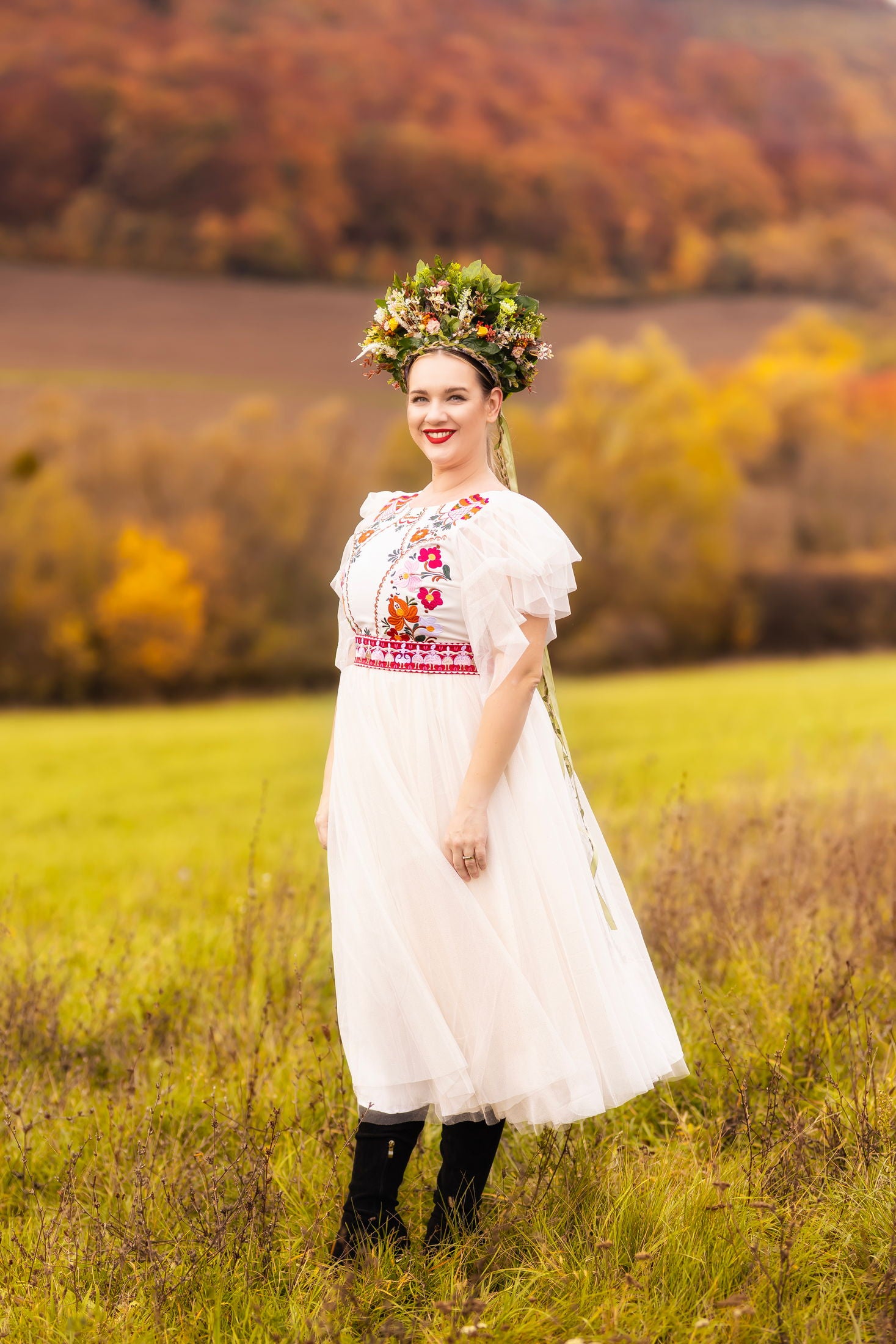 Tylové šaty Pozdišovská karička