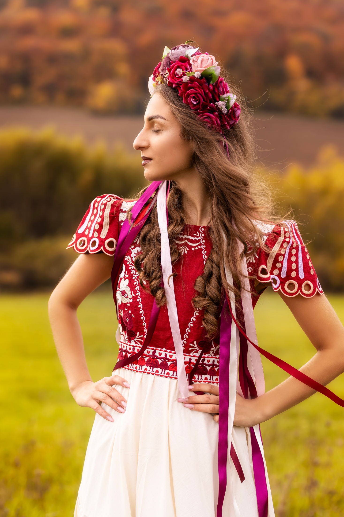 Vyšívané šaty Pozdišovská karička