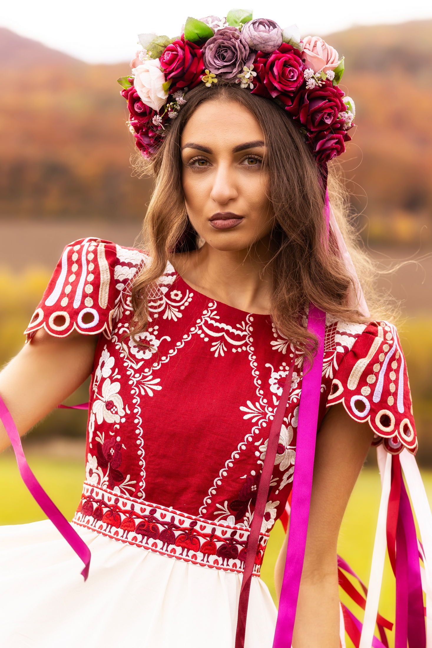 Vyšívané šaty Pozdišovská karička