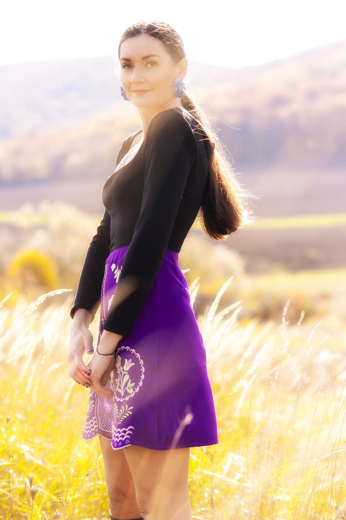 Mini vyšívané šaty Pozdišovská karička