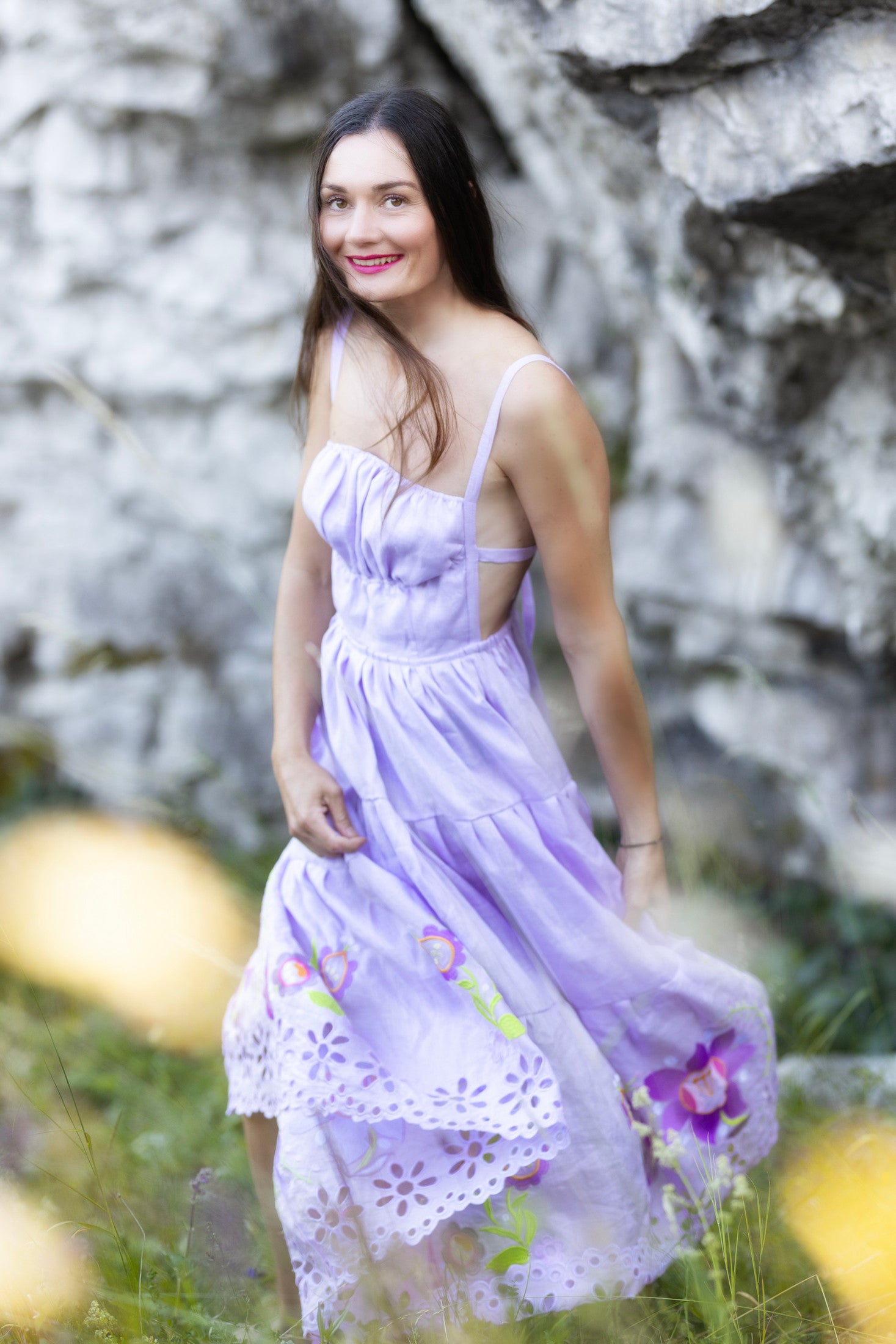 Madeirové šaty Ábelová