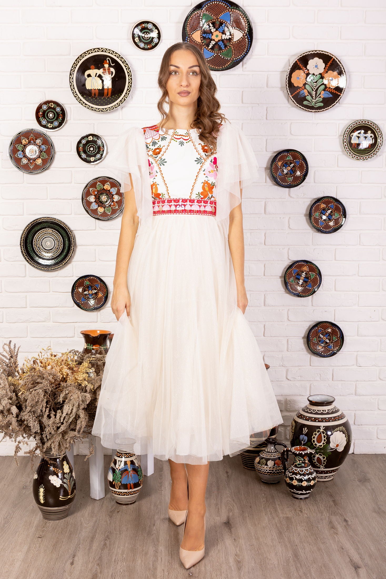 Tylové šaty Pozdišovská karička