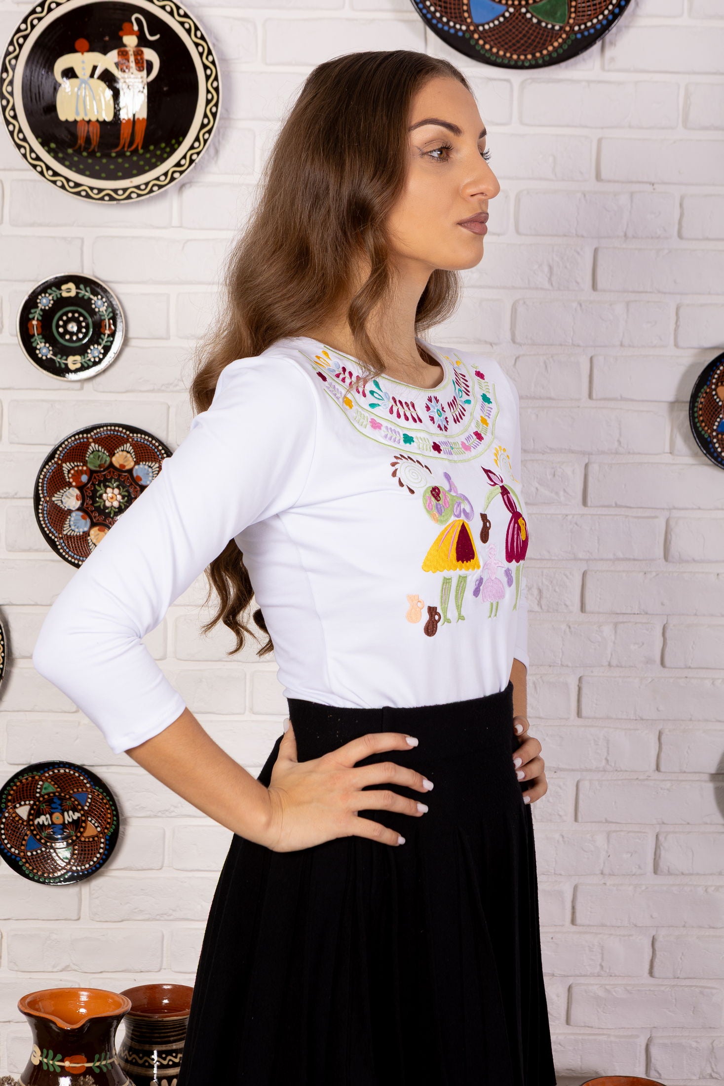 Biele tričko Pozdišovská karička