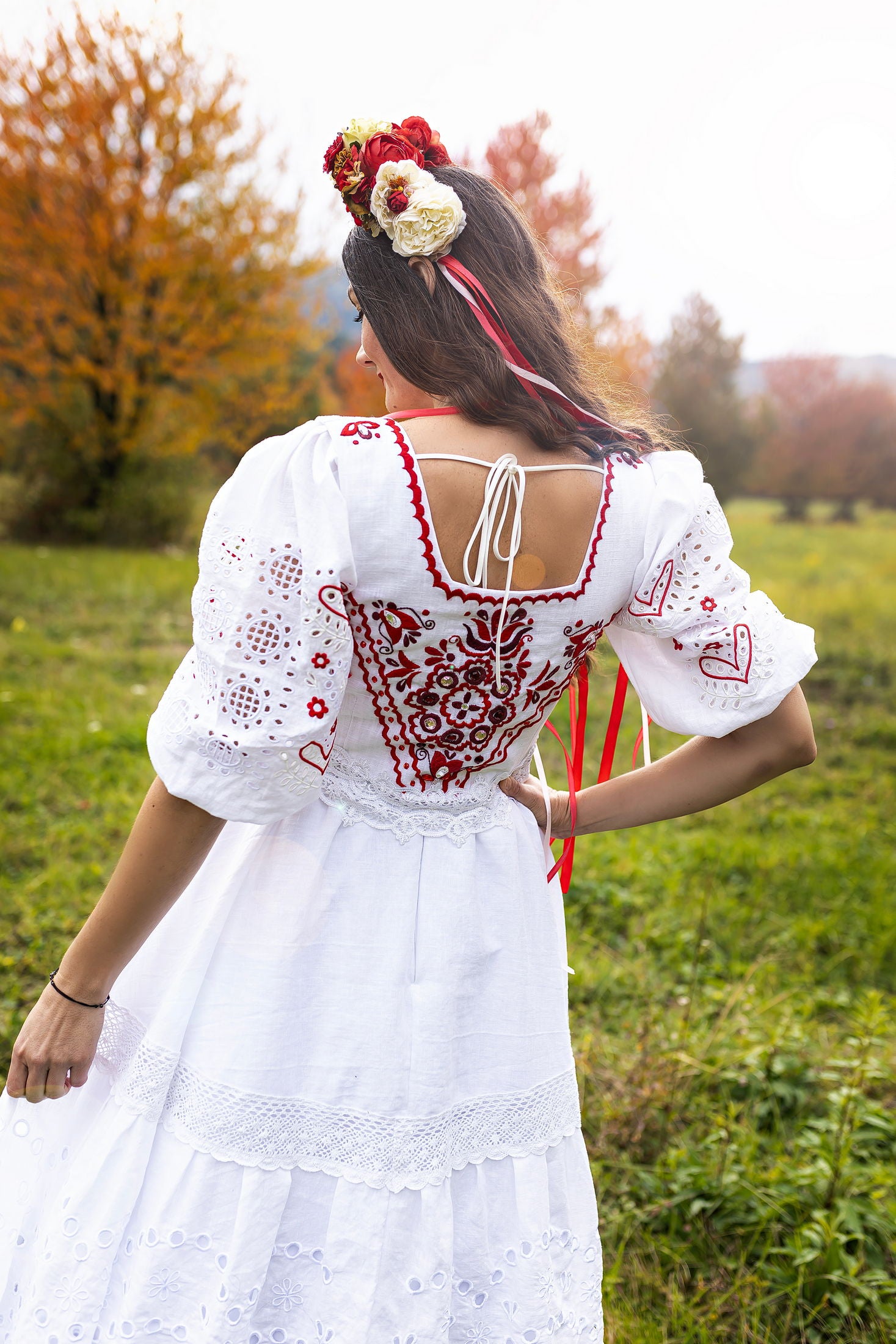 Ručne vyšívaná vesta Ábelová