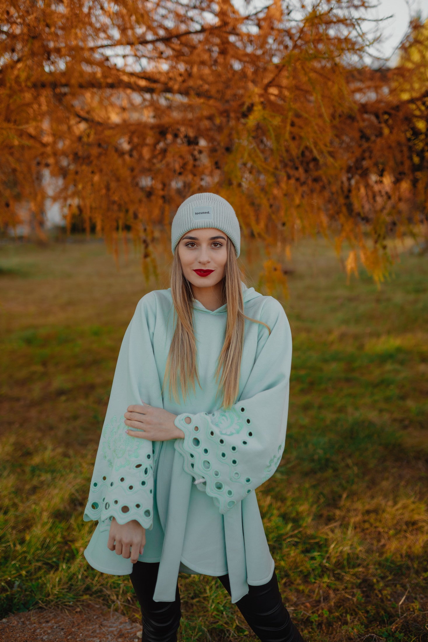 Svetlozelená mikina Liptovská deva