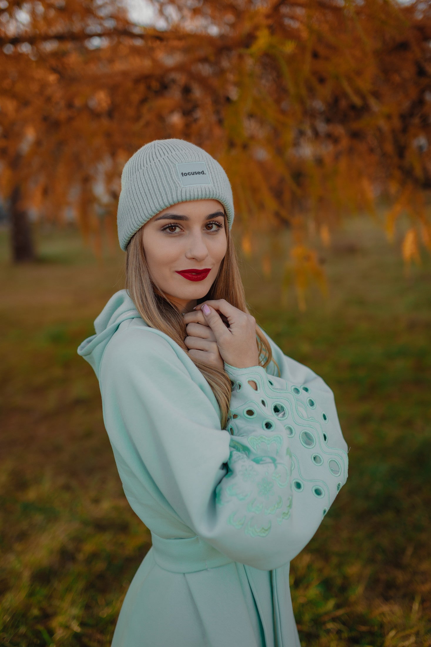 Svetlozelená mikina Liptovská deva