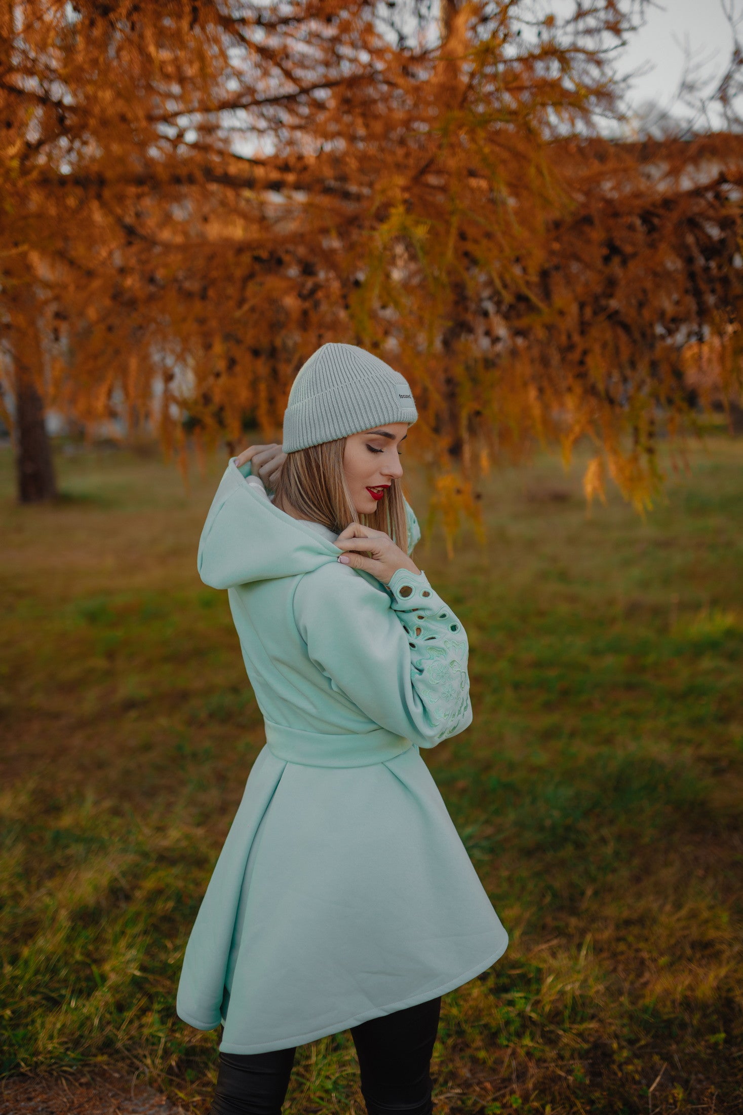 Svetlozelená mikina Liptovská deva