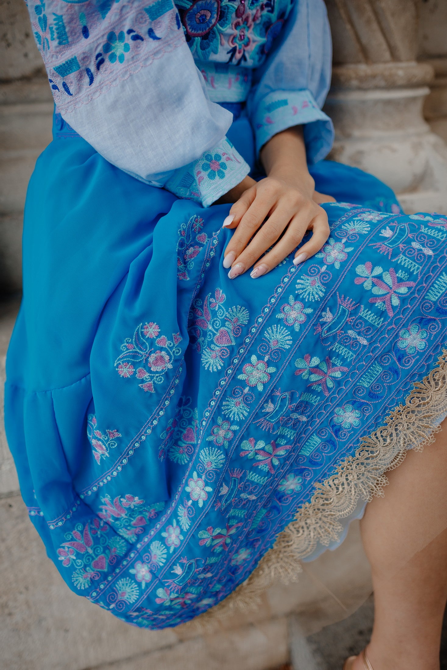 Modrá sukňa Vajnory