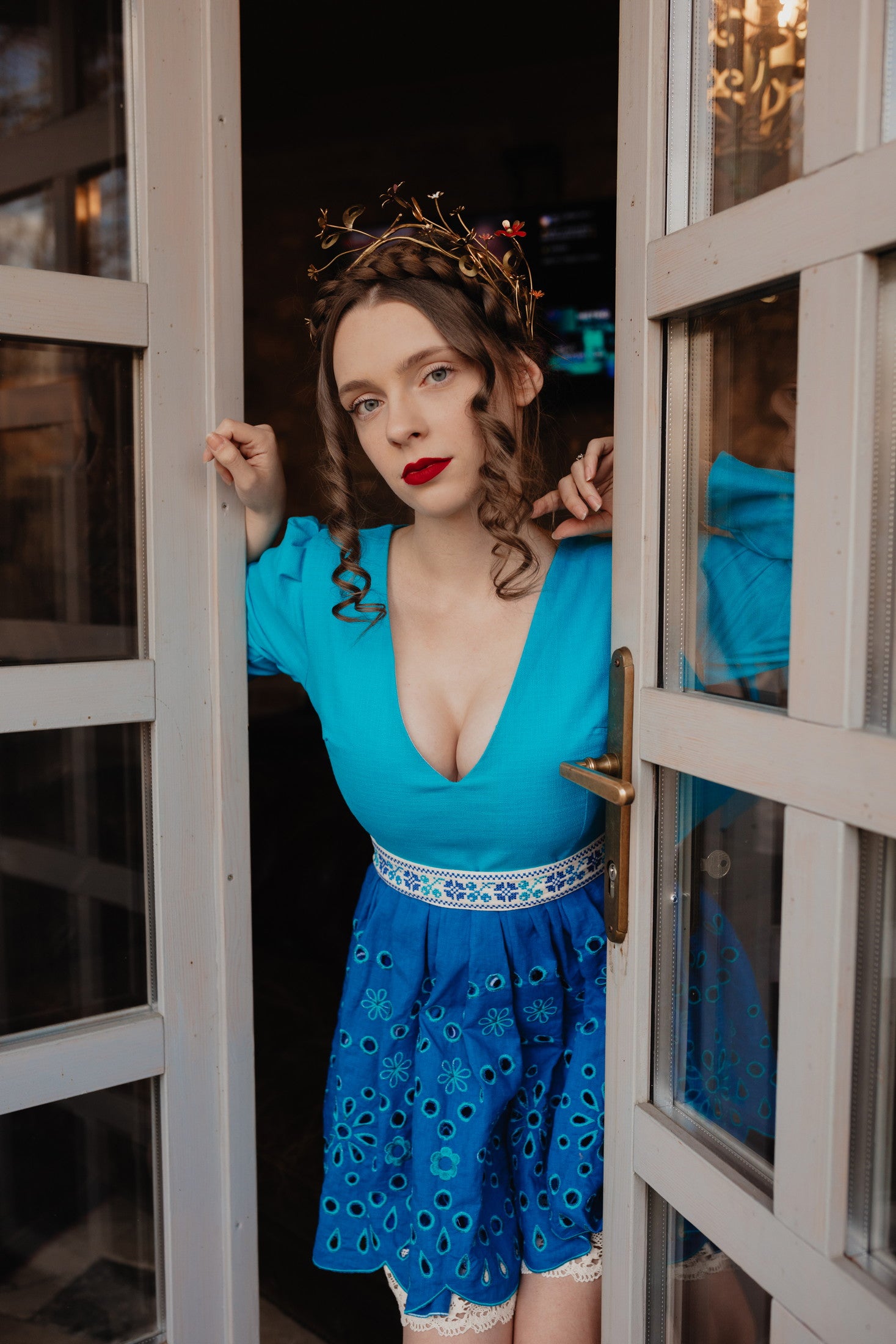 Madeirové šaty Ábelová
