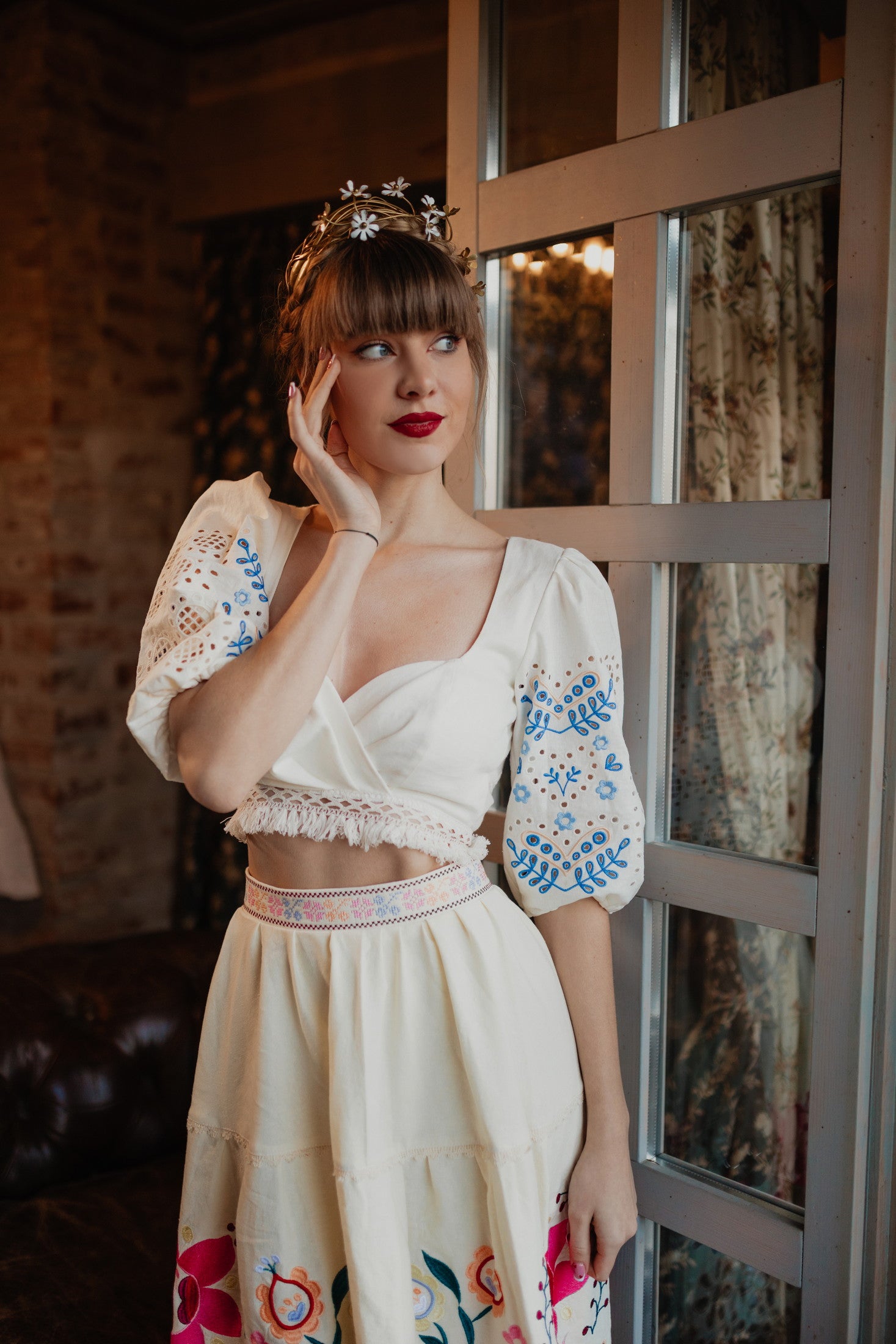 Madeirový crop top Ábelová