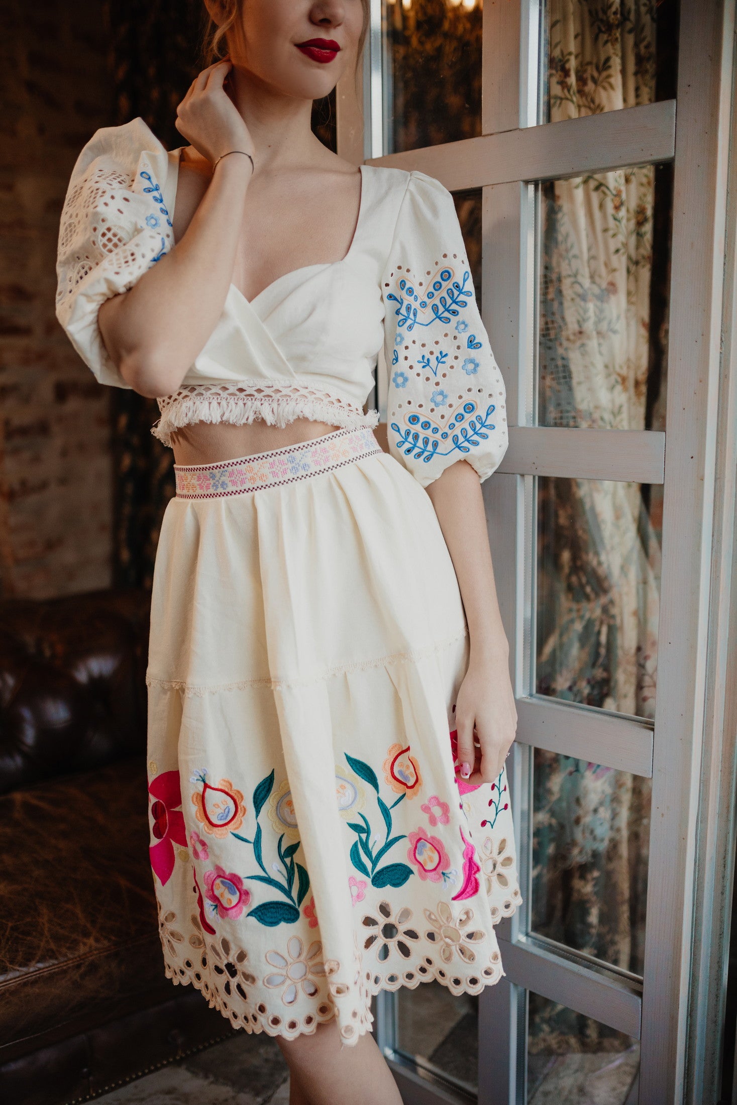 Madeirový crop top Ábelová