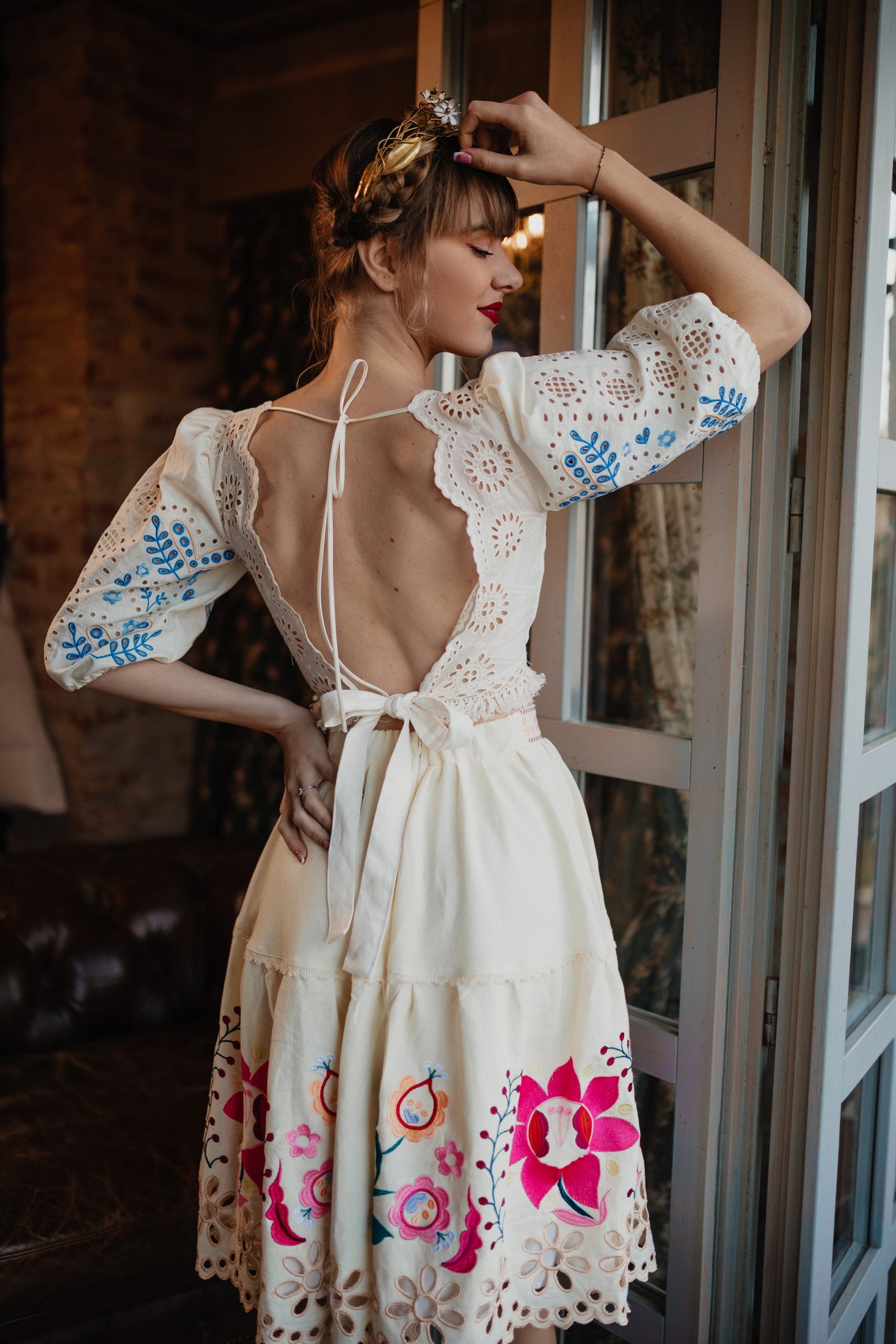 Madeirový crop top Ábelová