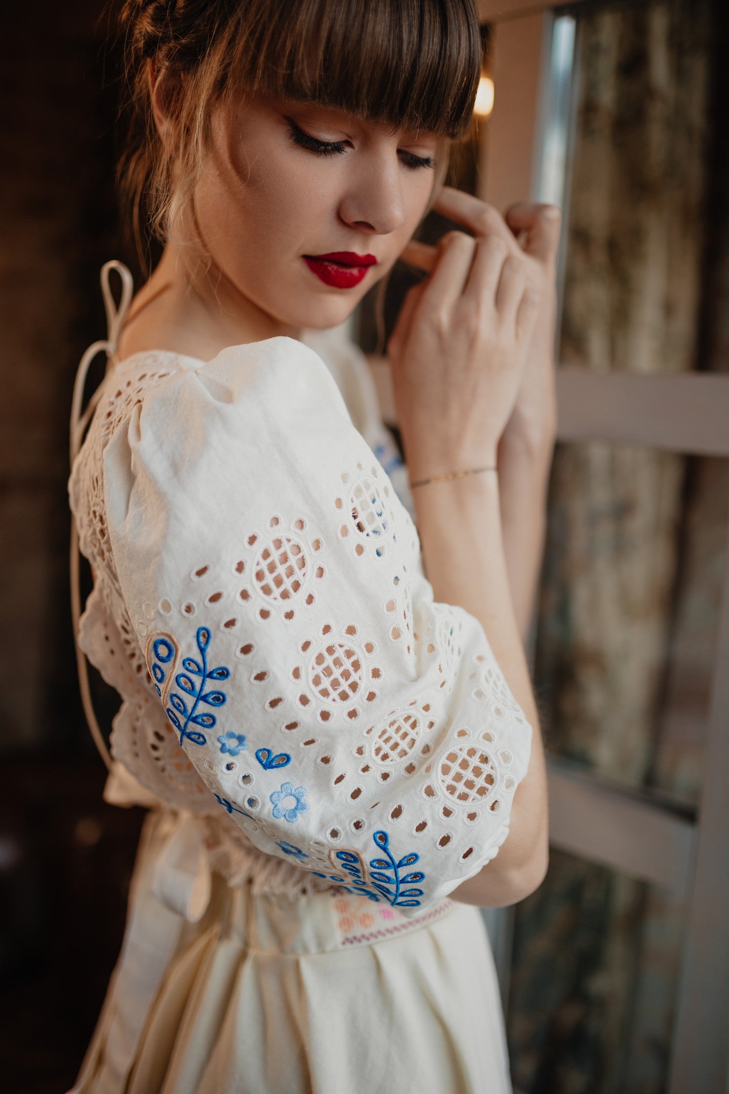 Madeirový crop top Ábelová