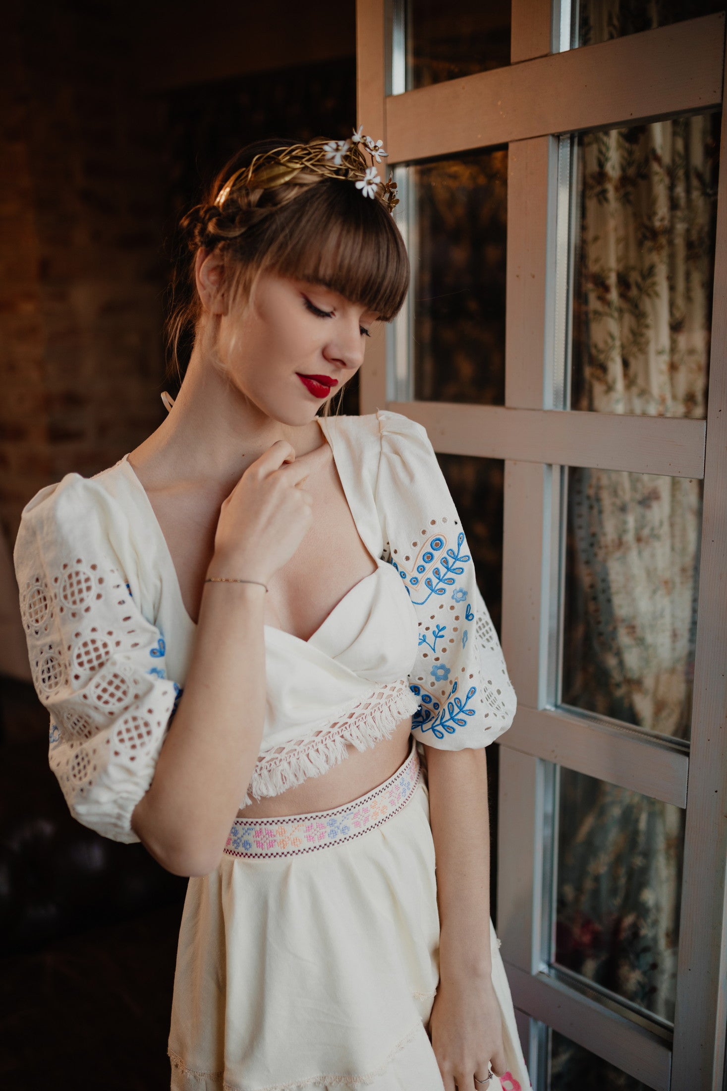 Madeirový crop top Ábelová