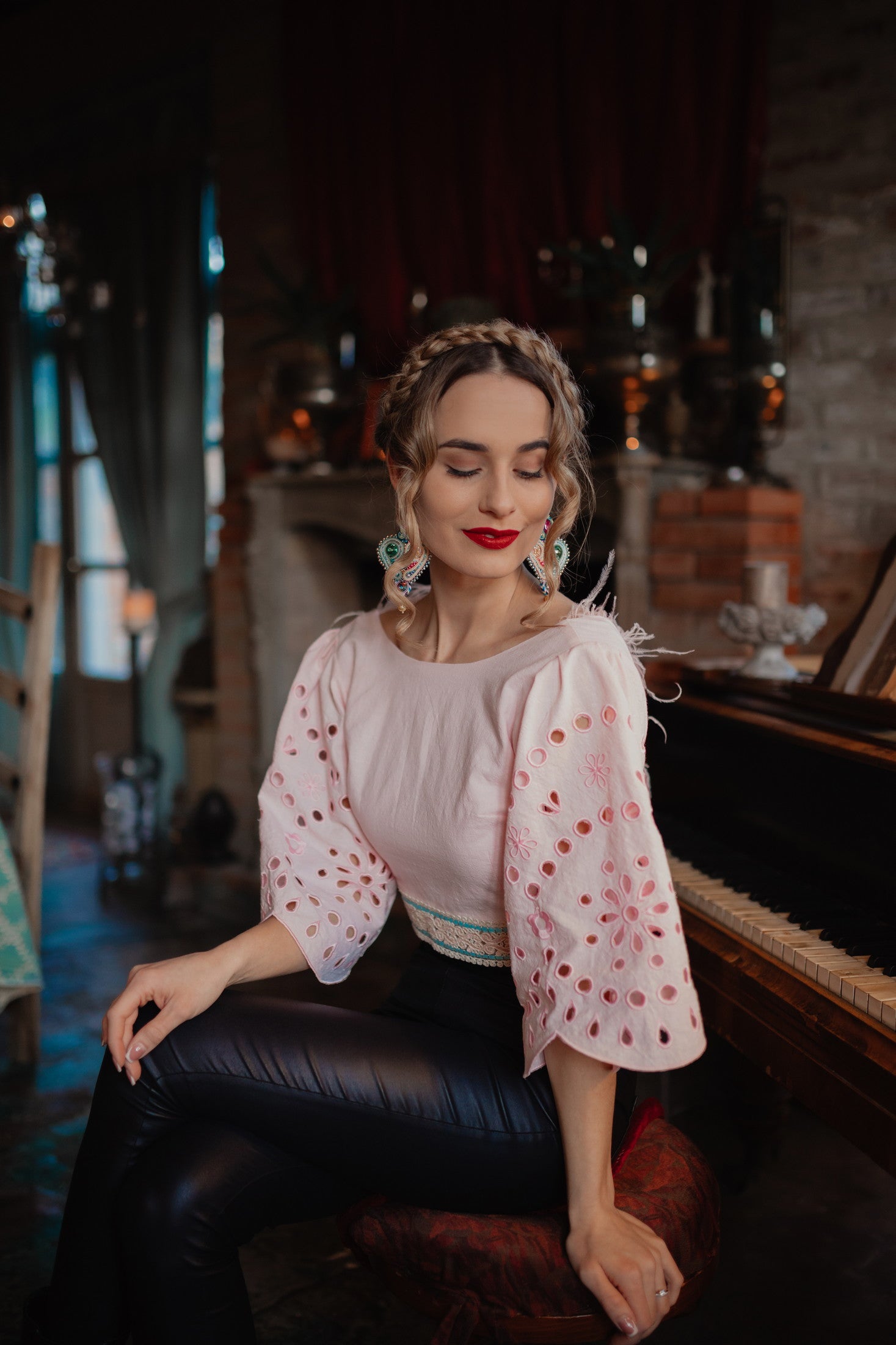 Madeirový crop top Ábelová
