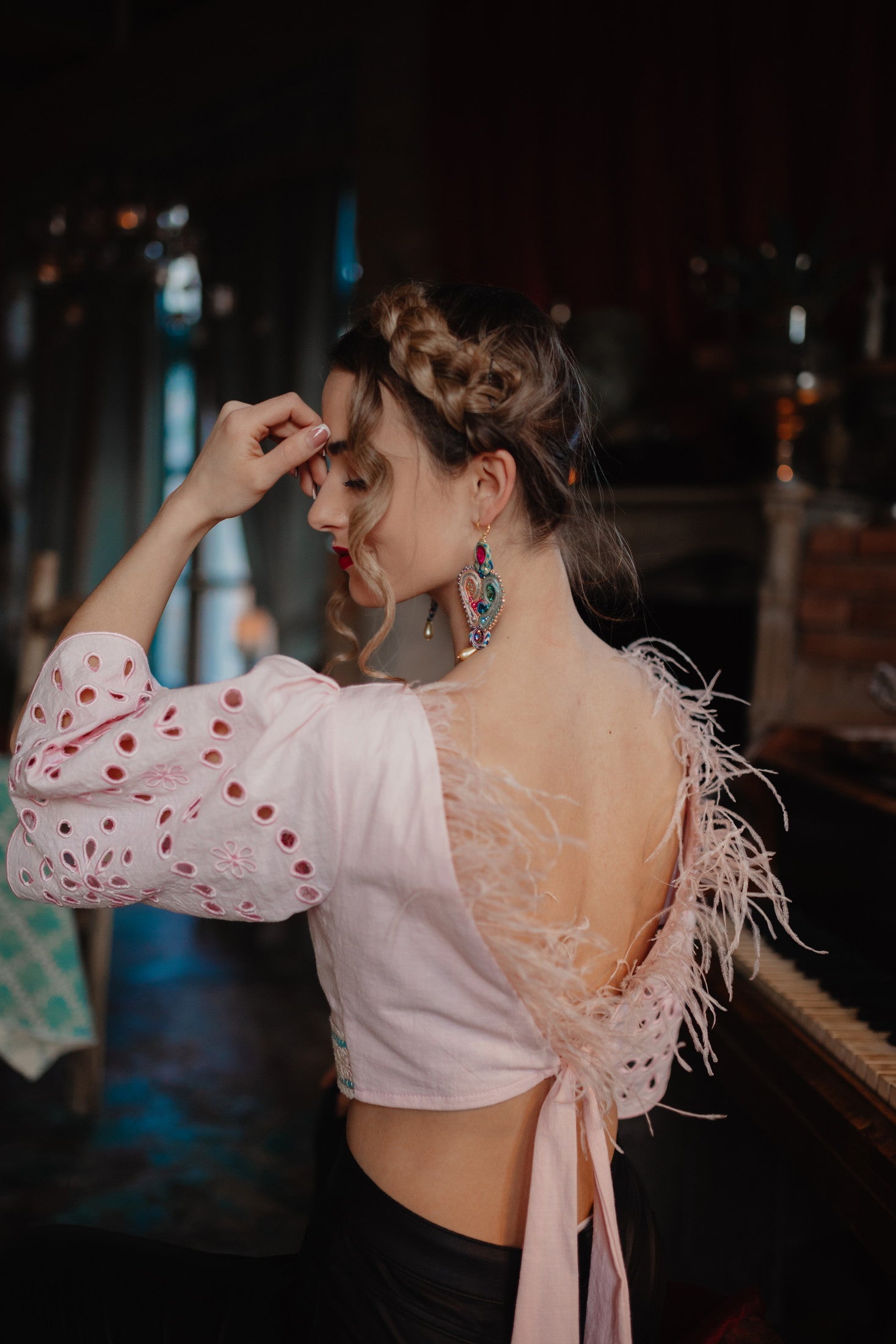 Madeirový crop top Ábelová