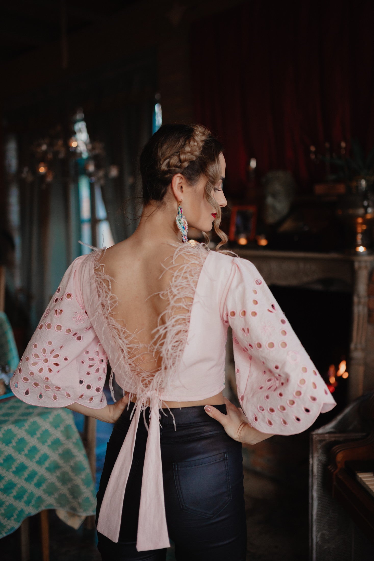 Madeirový crop top Ábelová