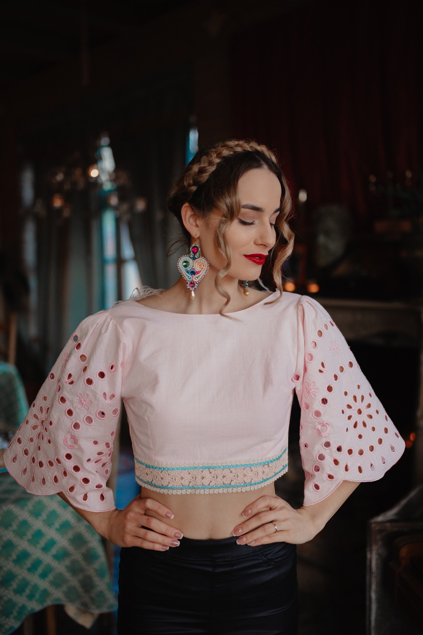 Madeirový crop top Ábelová