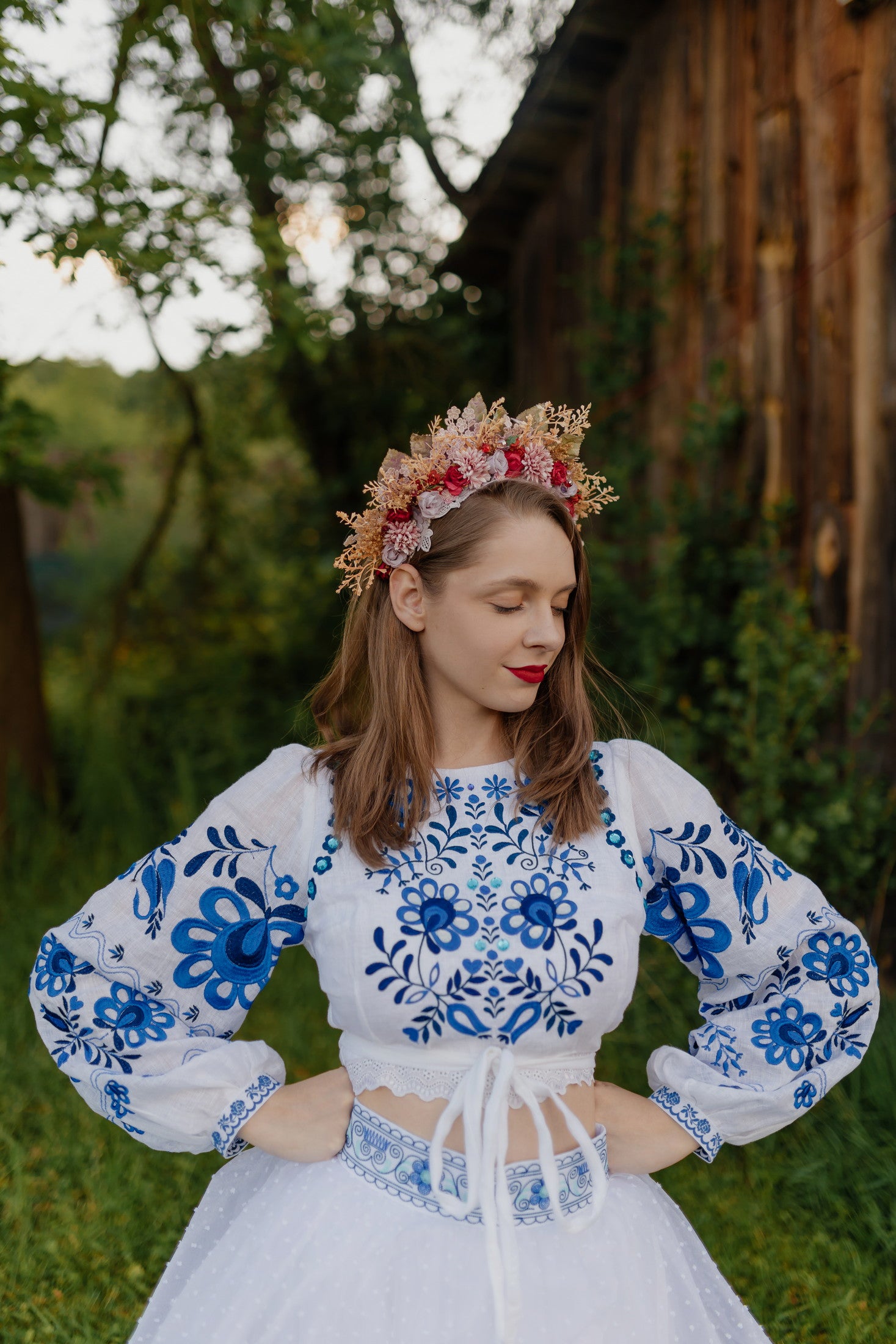 Zavinovací crop top Tekov