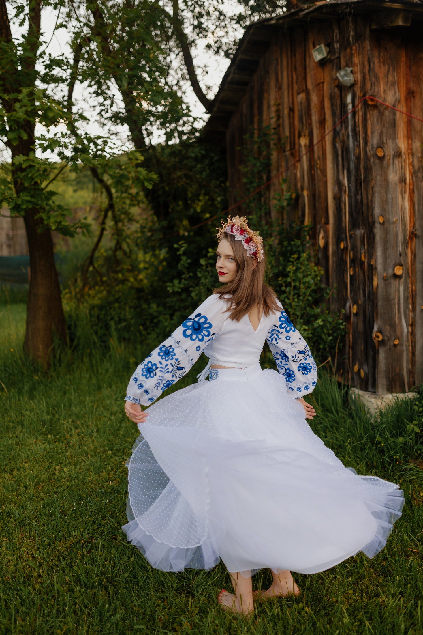 Zavinovací crop top Tekov