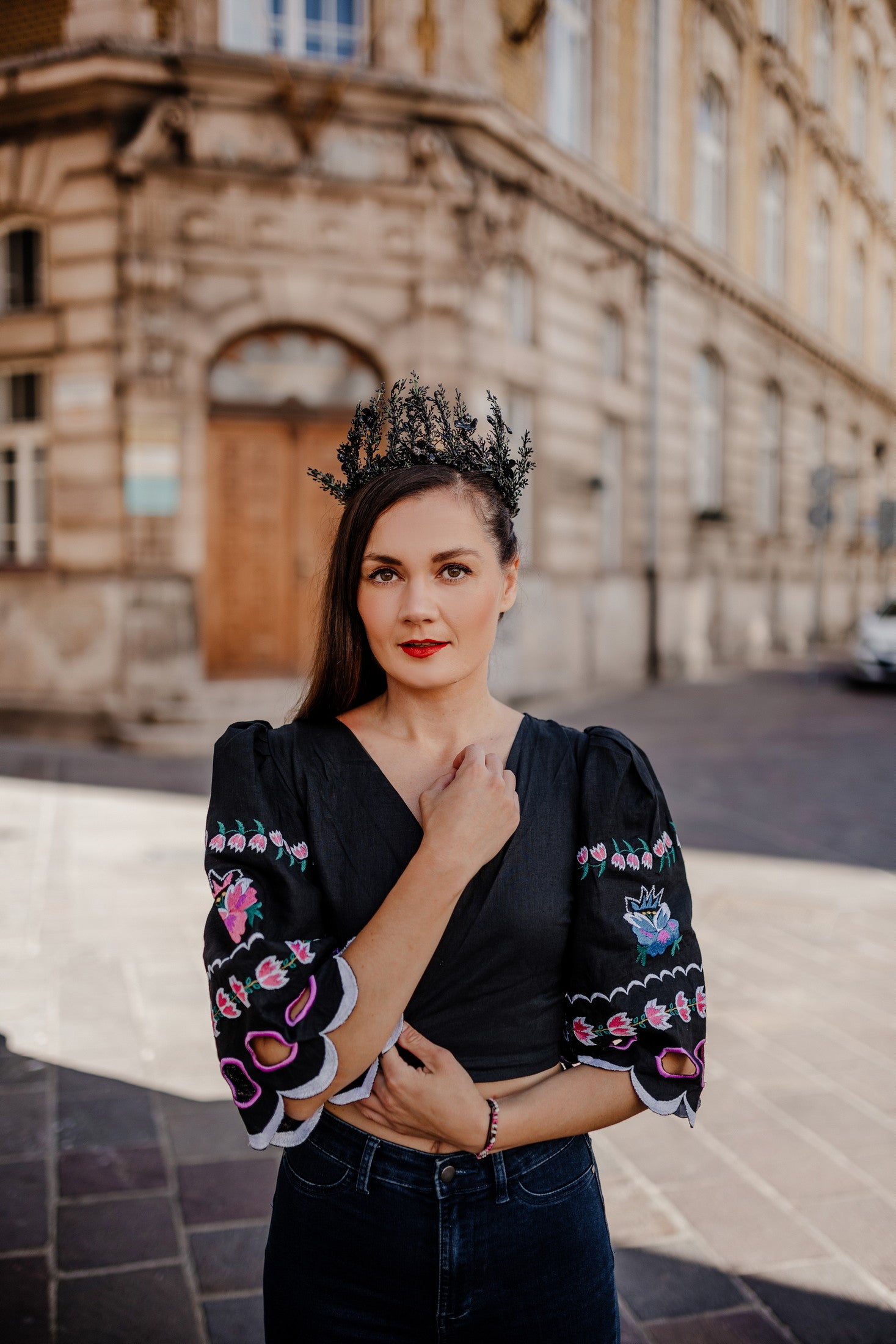 Zavinovací crop top Z Vernára