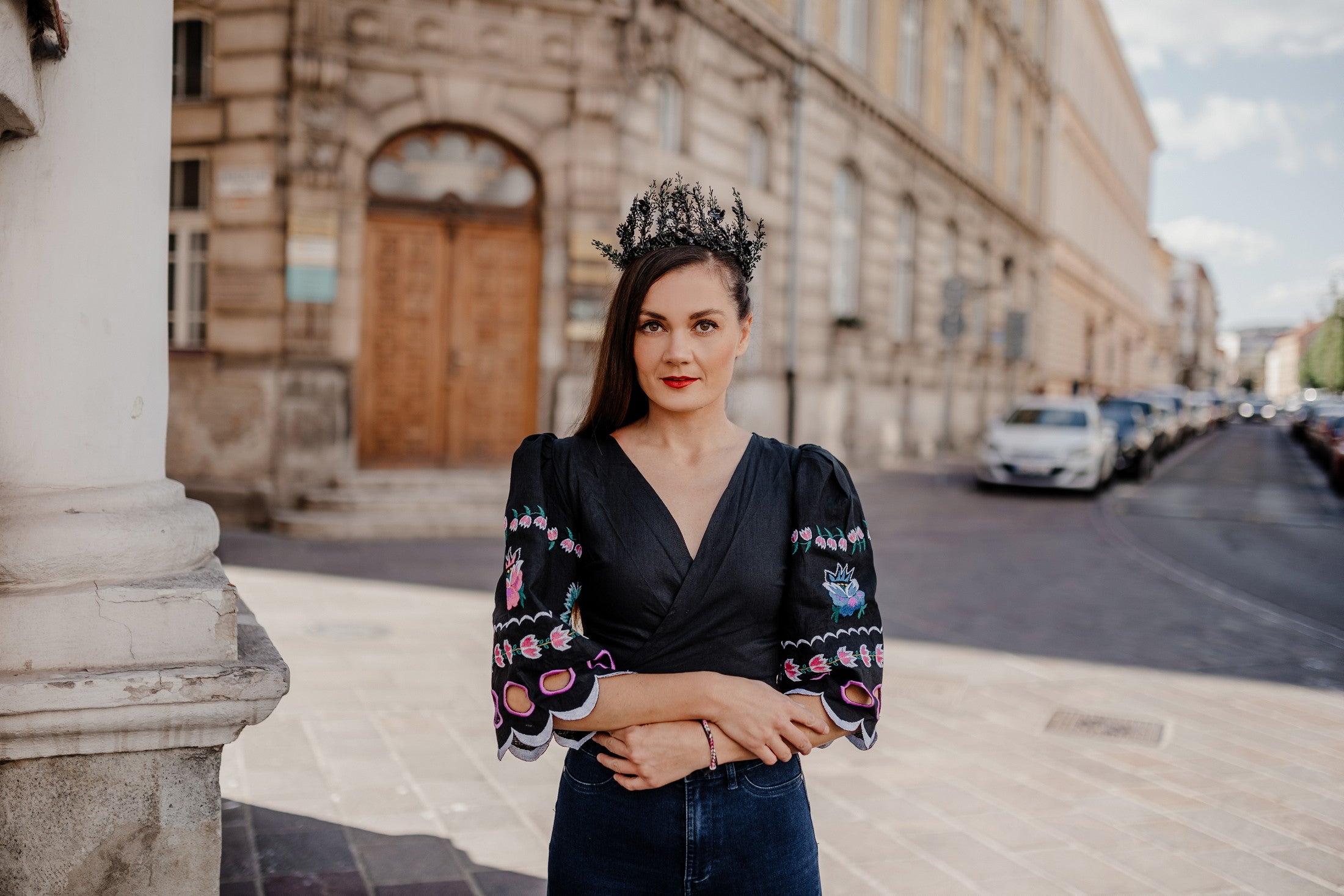 Zavinovací crop top Z Vernára