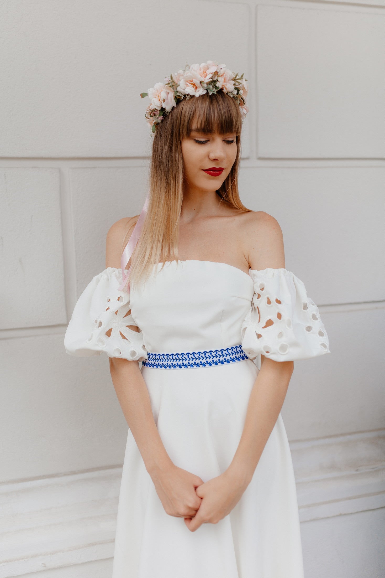 Ivory šaty Tekov