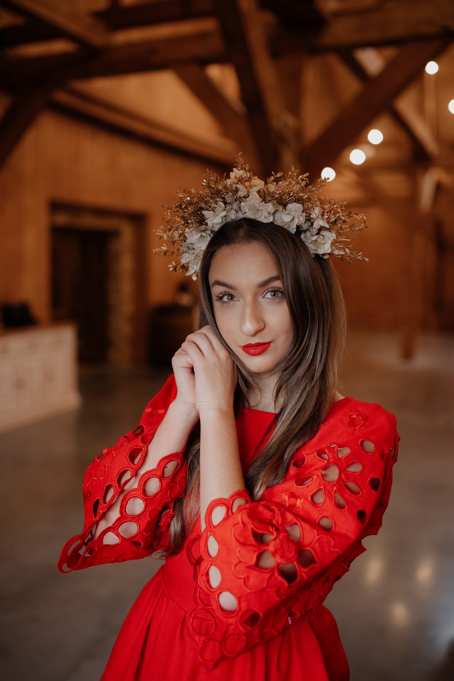 Ľanové madeirové šaty Sága krásy