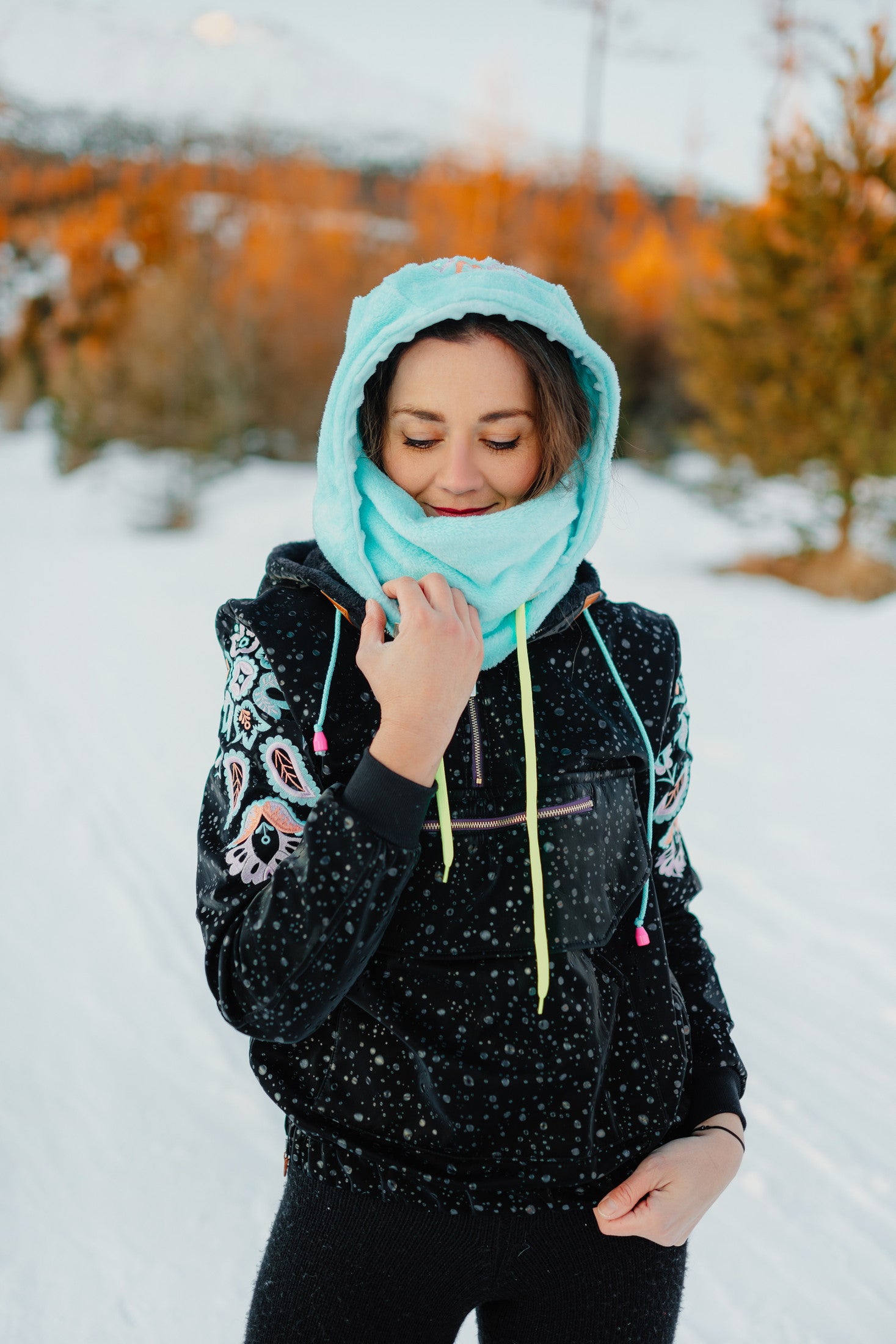 Vyšívaná kapucňa Slavianka