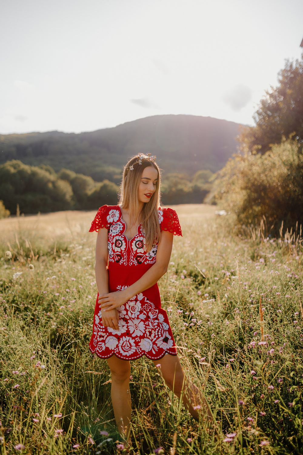 Červené šaty Poľana