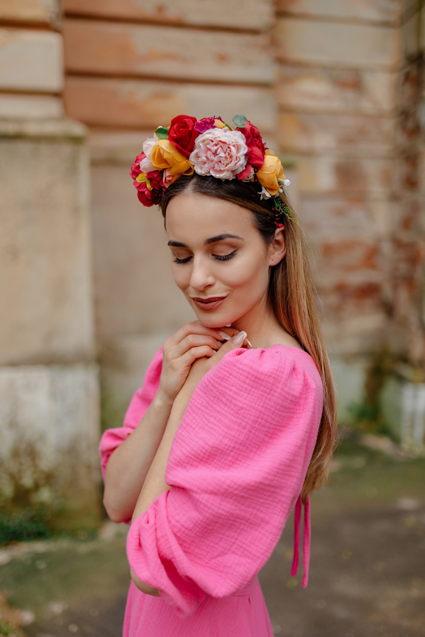Ružové madeirové šaty Očovianka