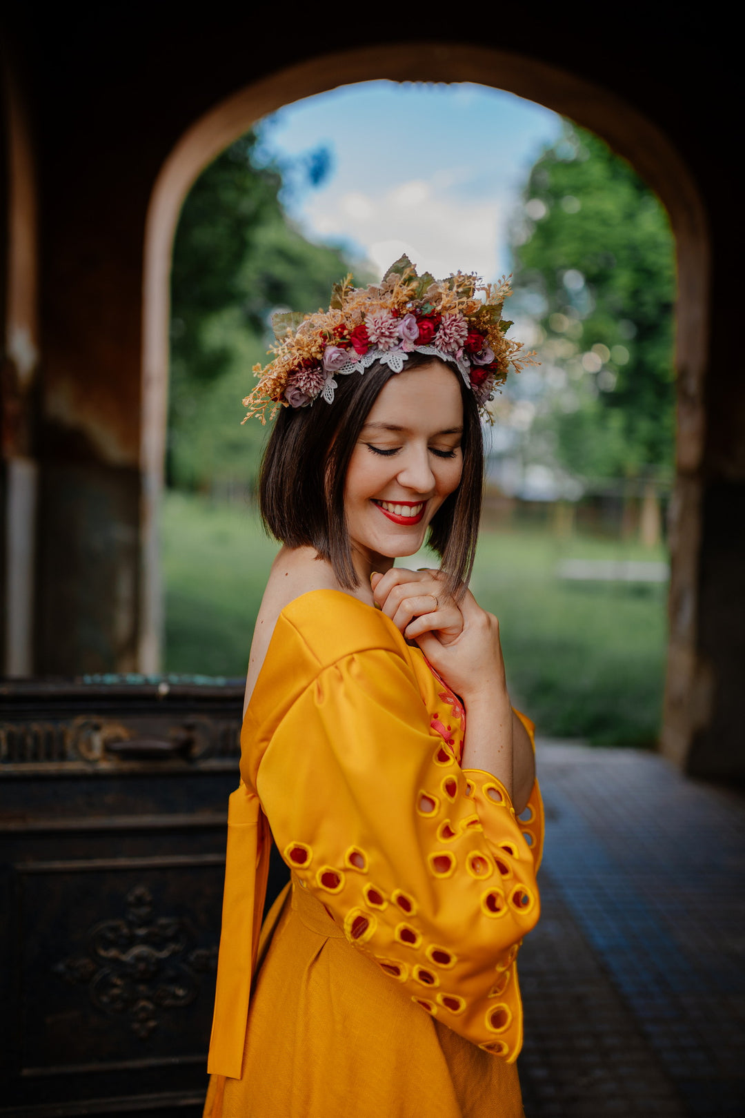 Madeirový crop top Tekov