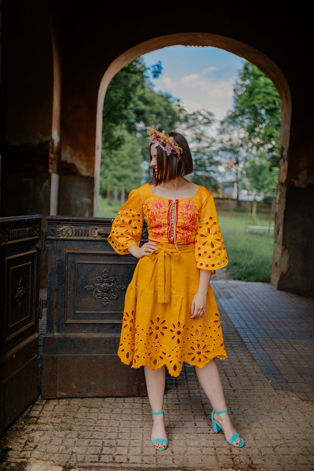 Madeirový crop top Tekov