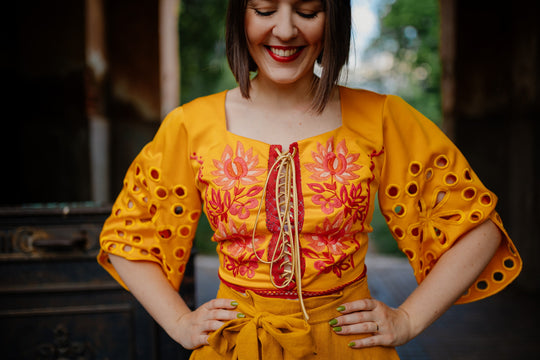 Madeirový crop top Tekov