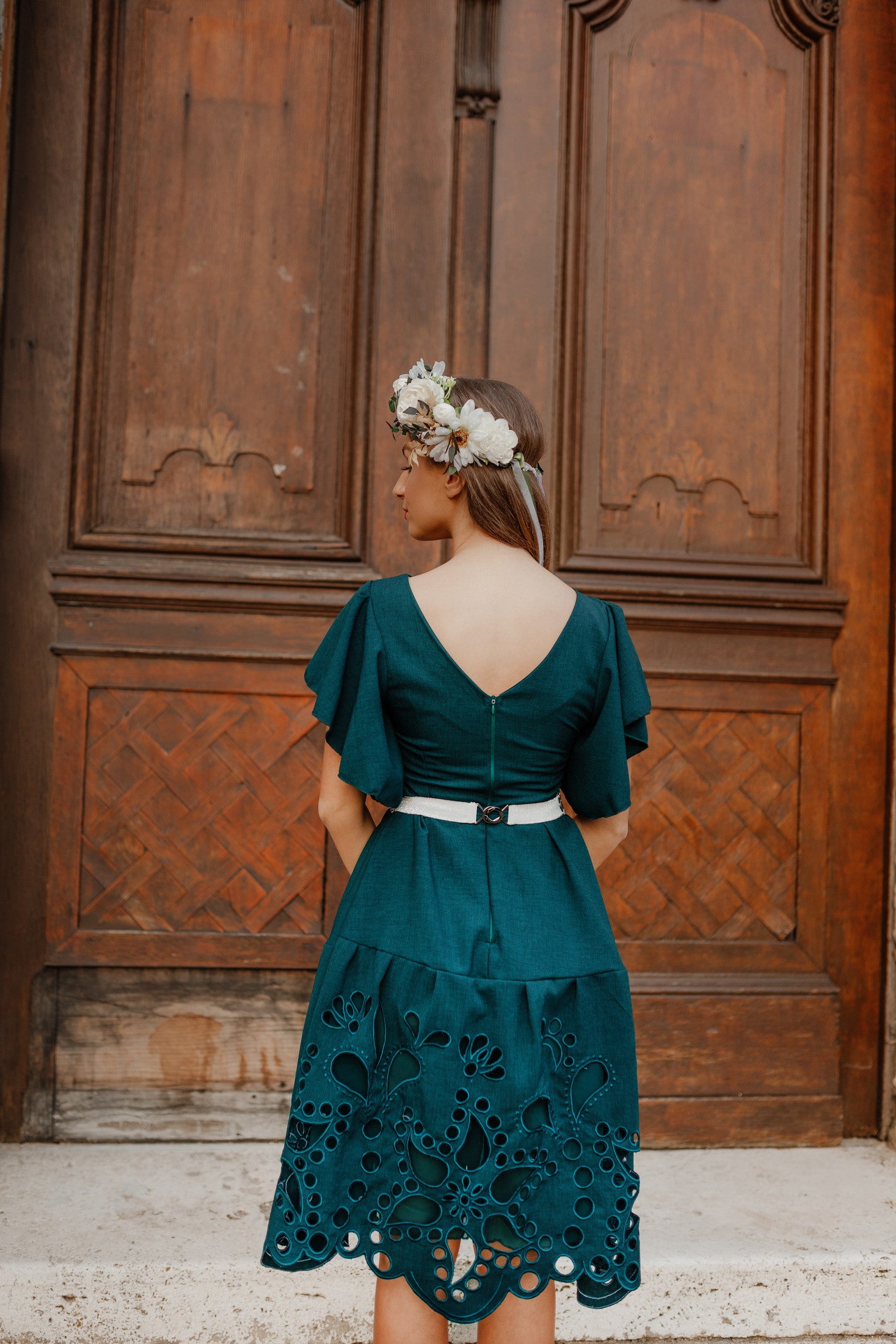 Zelené madeirové šaty Poľana