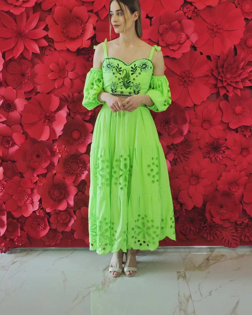 Zelená madeirová sukňa Tekov