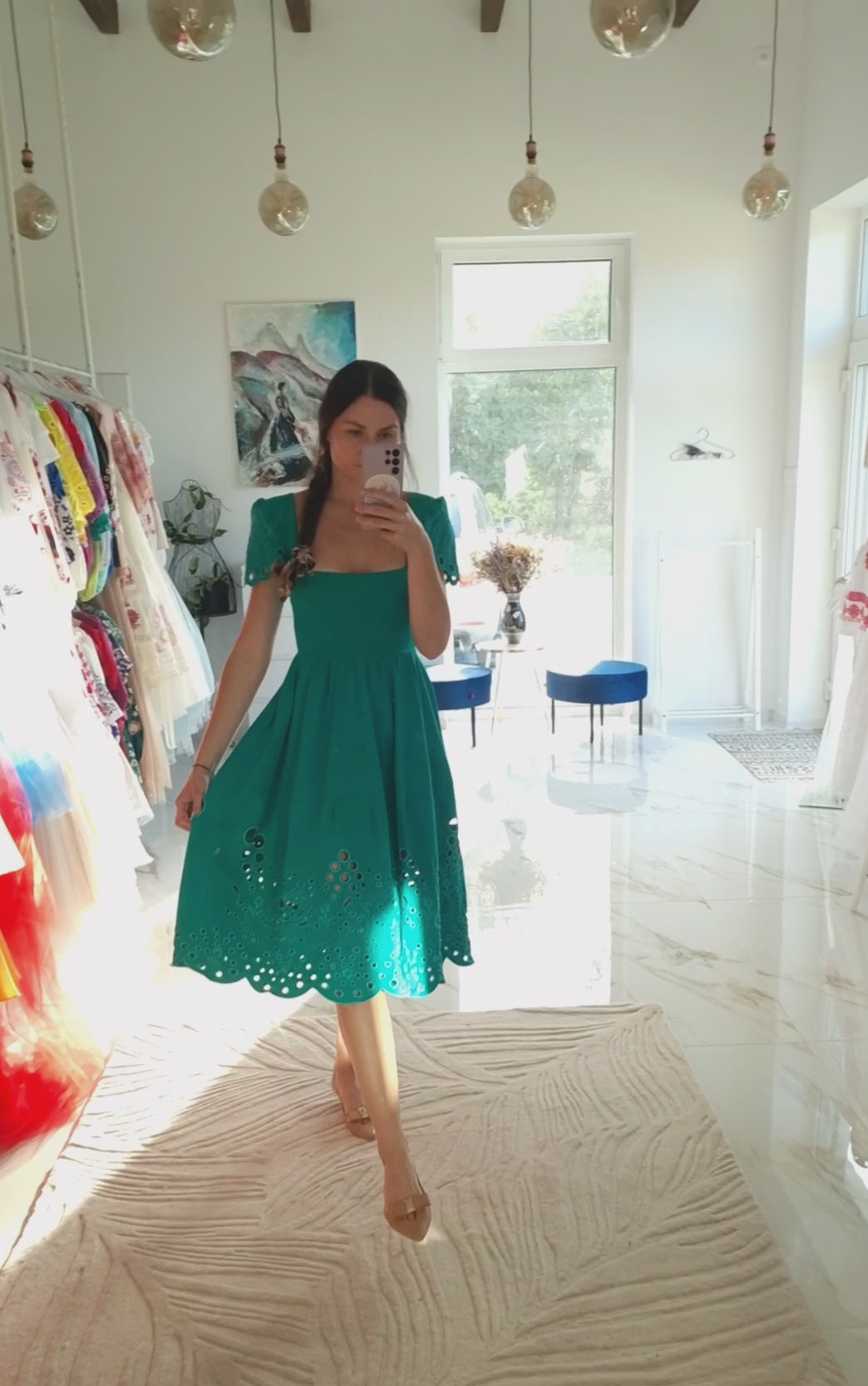 Madeirové šaty Pozdišovská karička