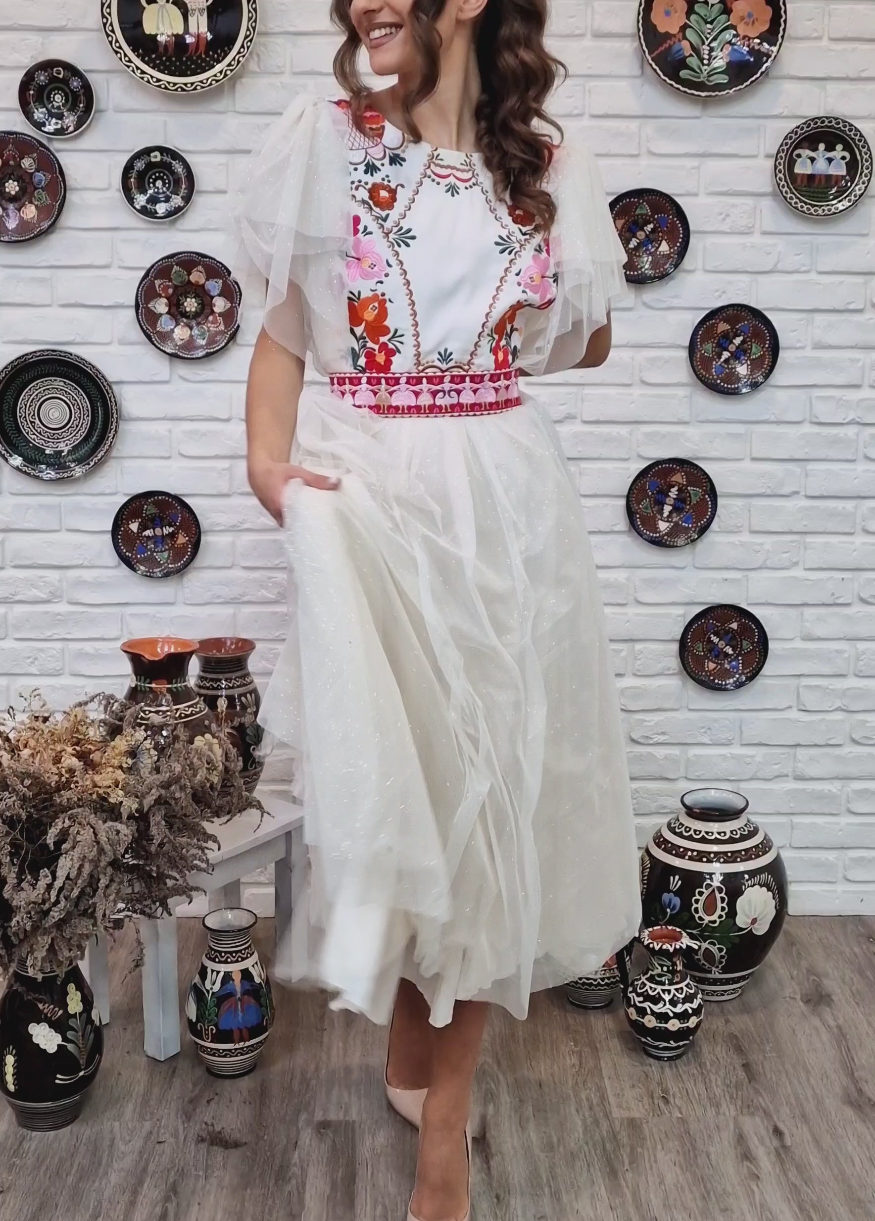 Tylové šaty Pozdišovská karička