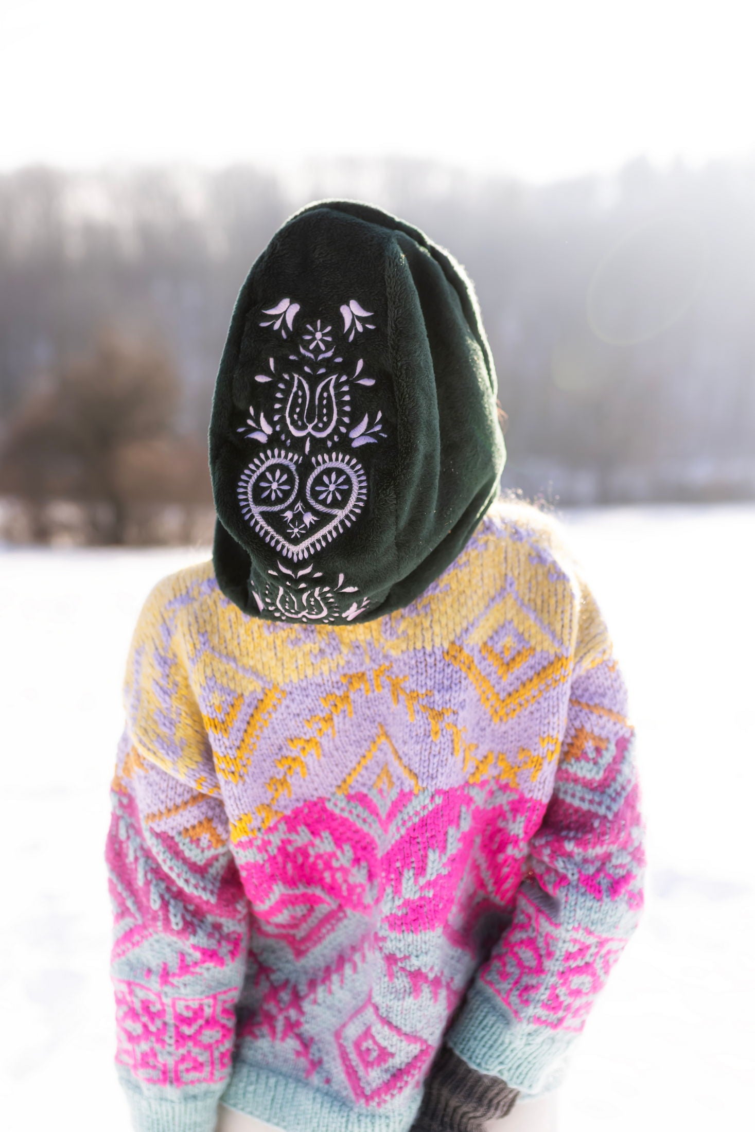 Vyšívaná kapucňa Slavianka