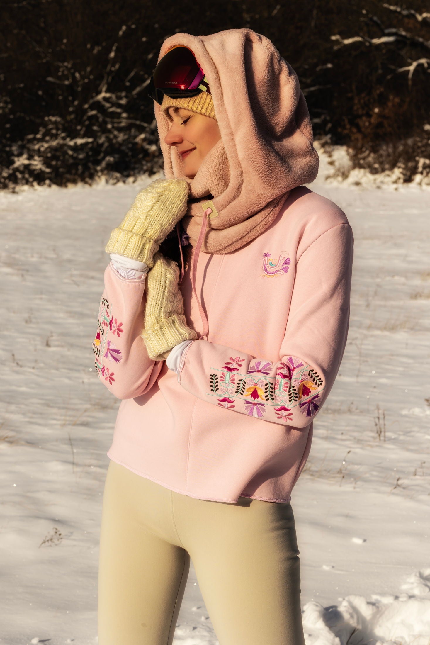 Ružová mikina Slovenské devy